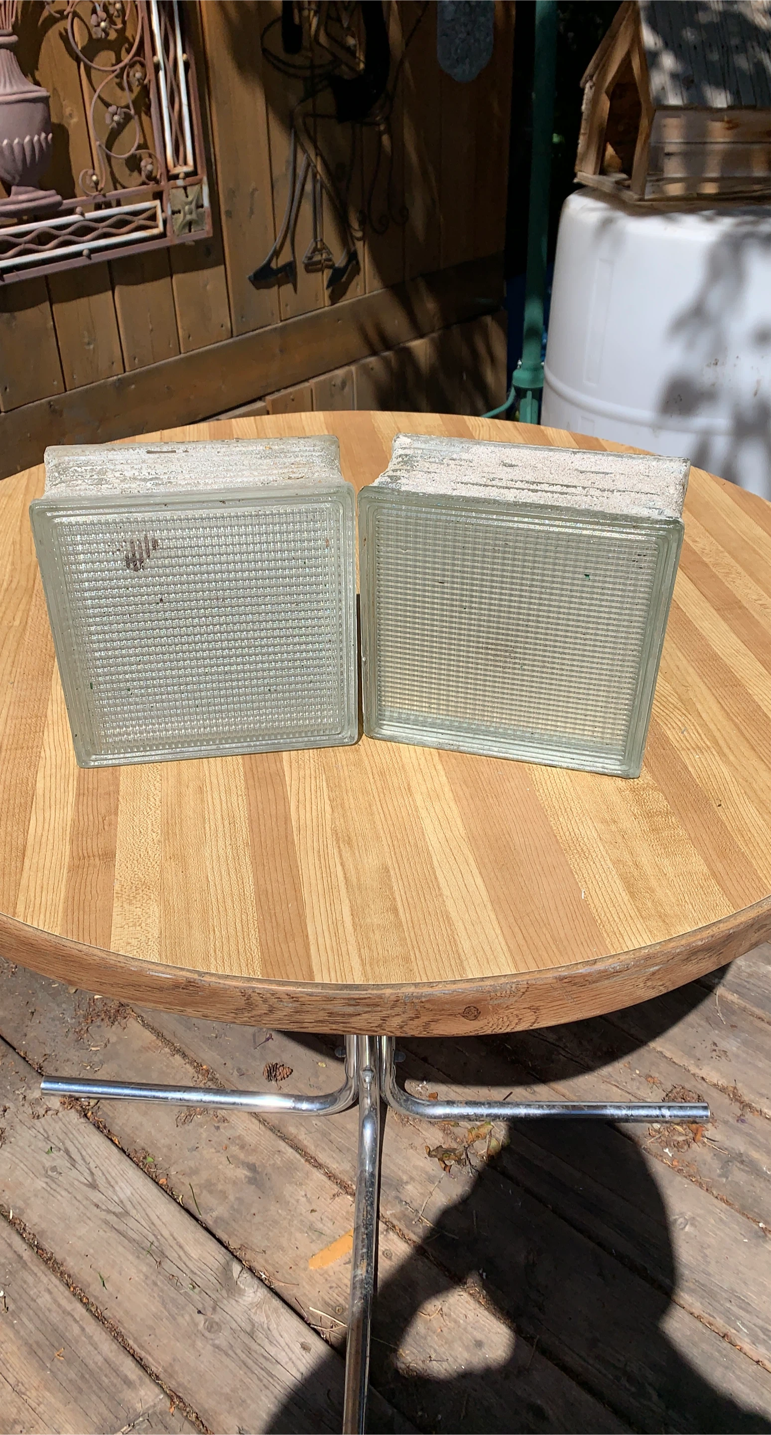 2 Glass Block Pavers