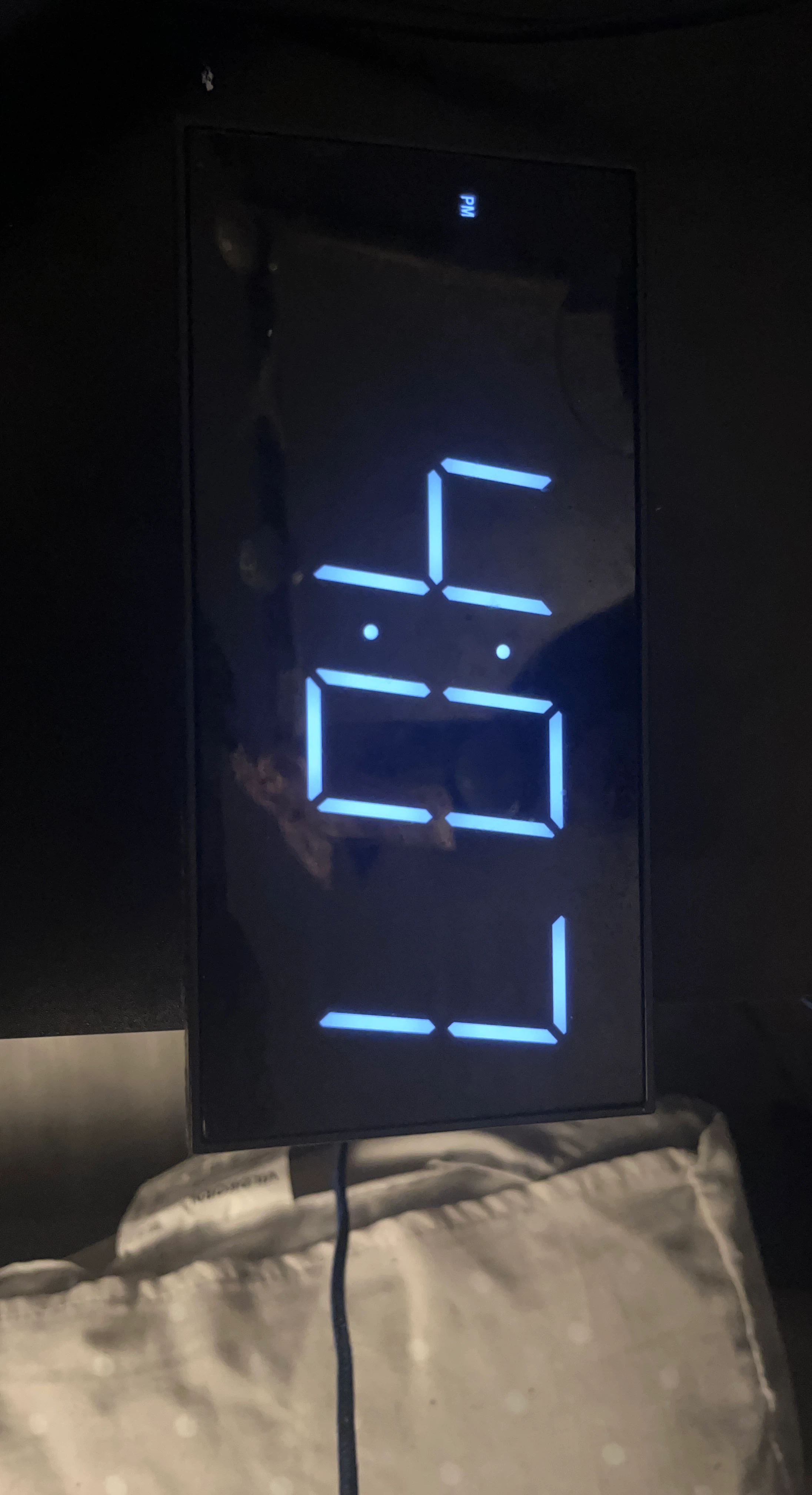 Digital Alarm Clock Mirror Display