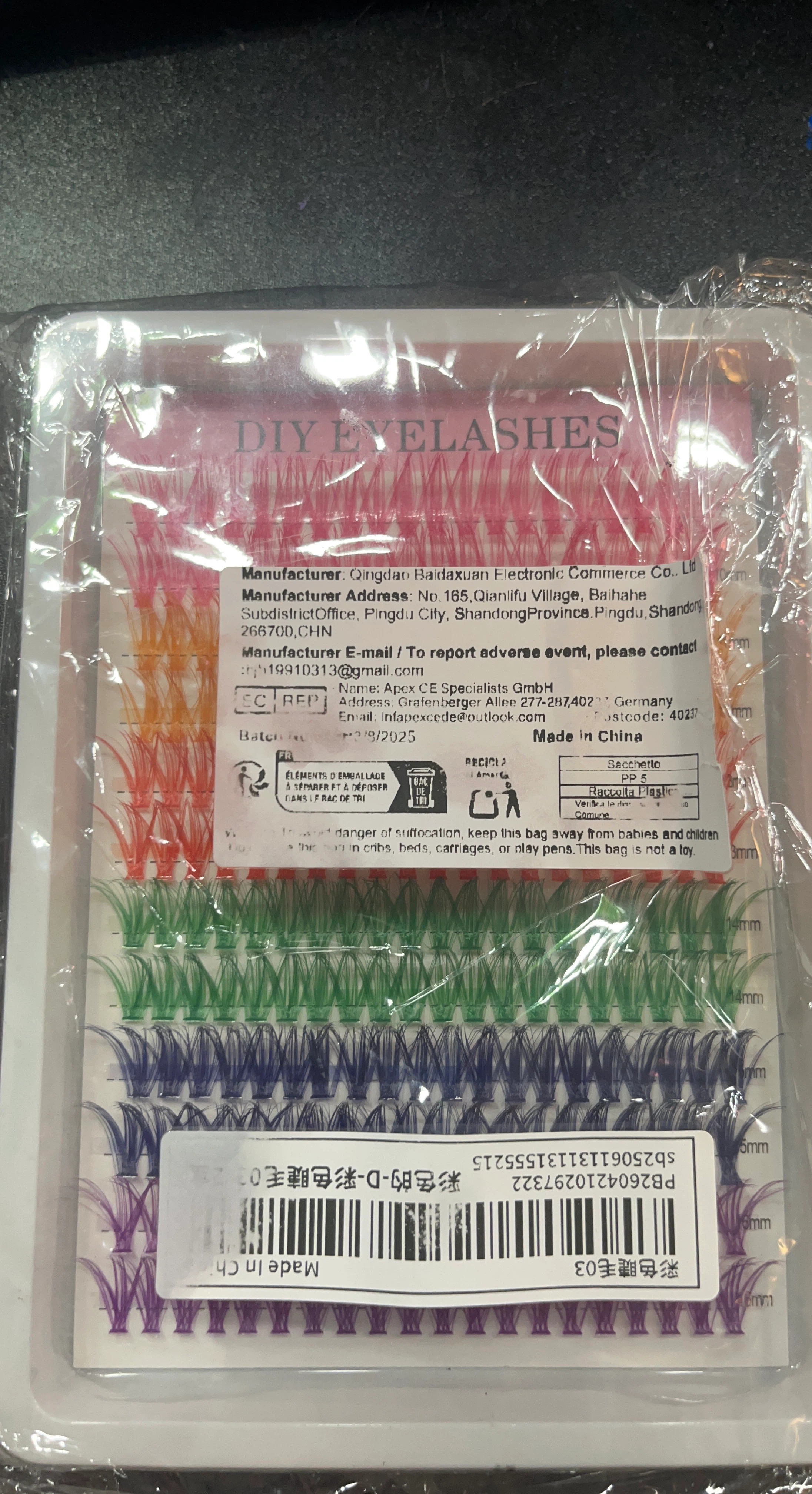 DIY Eyelashes - Coloured
