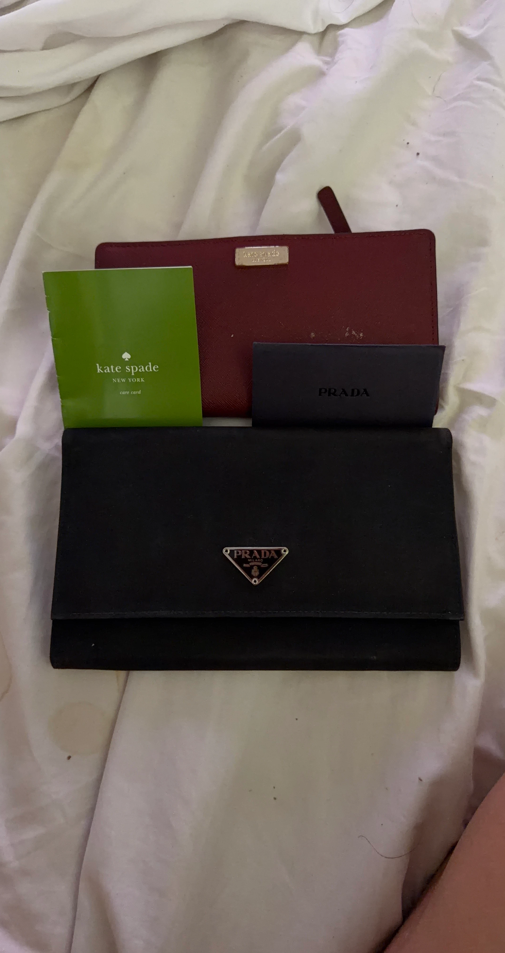 Kate Spade and Prada Wallets