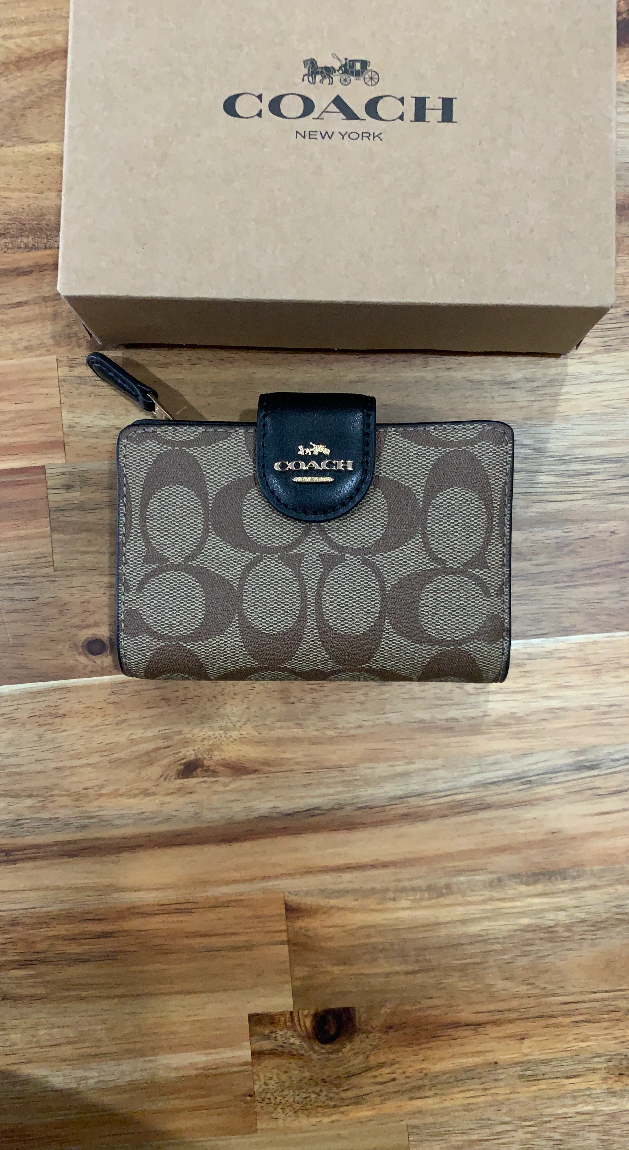 Coach Signature Canvas Wallet