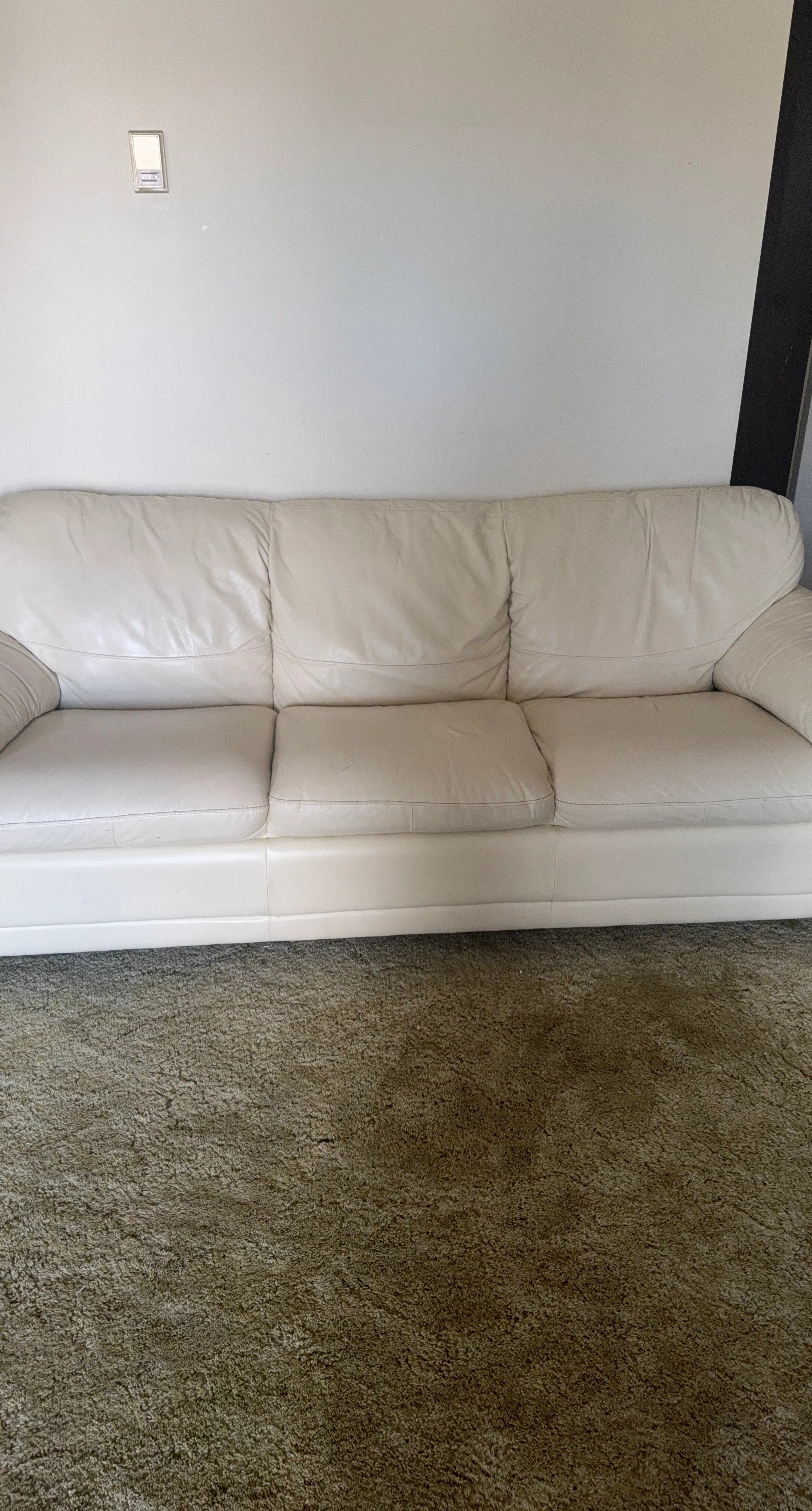 White Leather Sofa