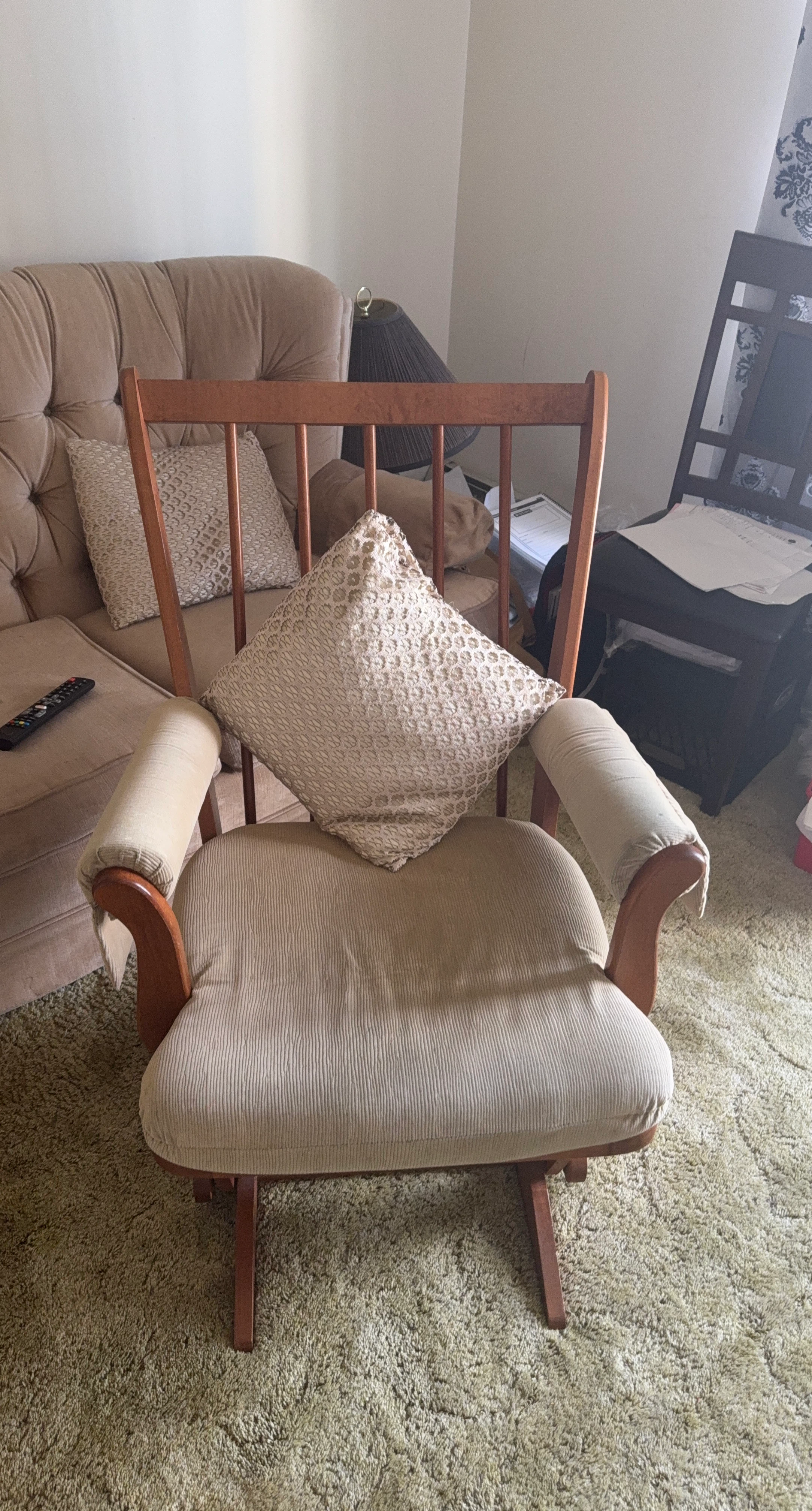 Wooden Glider Rocking Chair