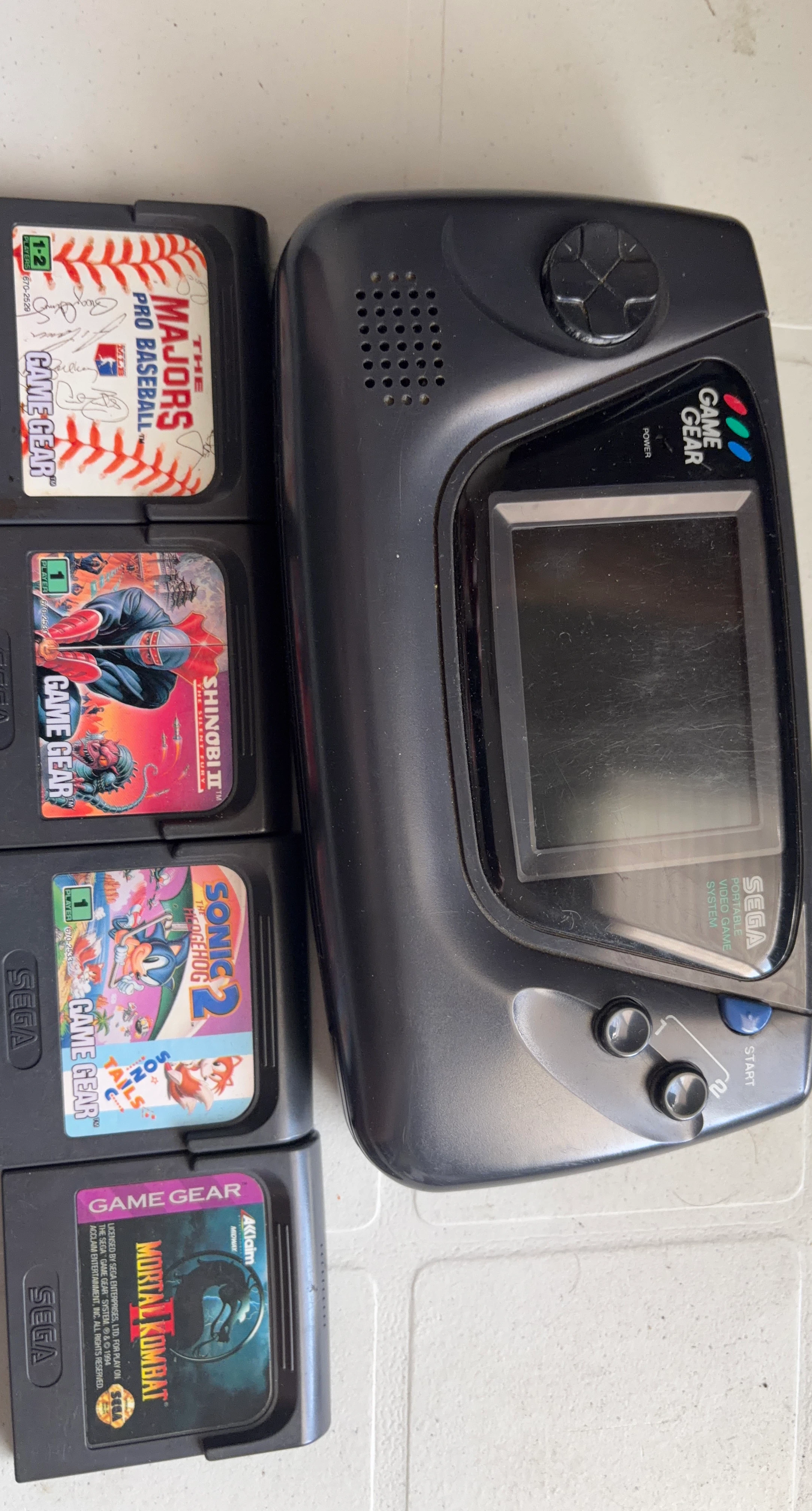 Sega Game Gear Portable Video Game System with Games