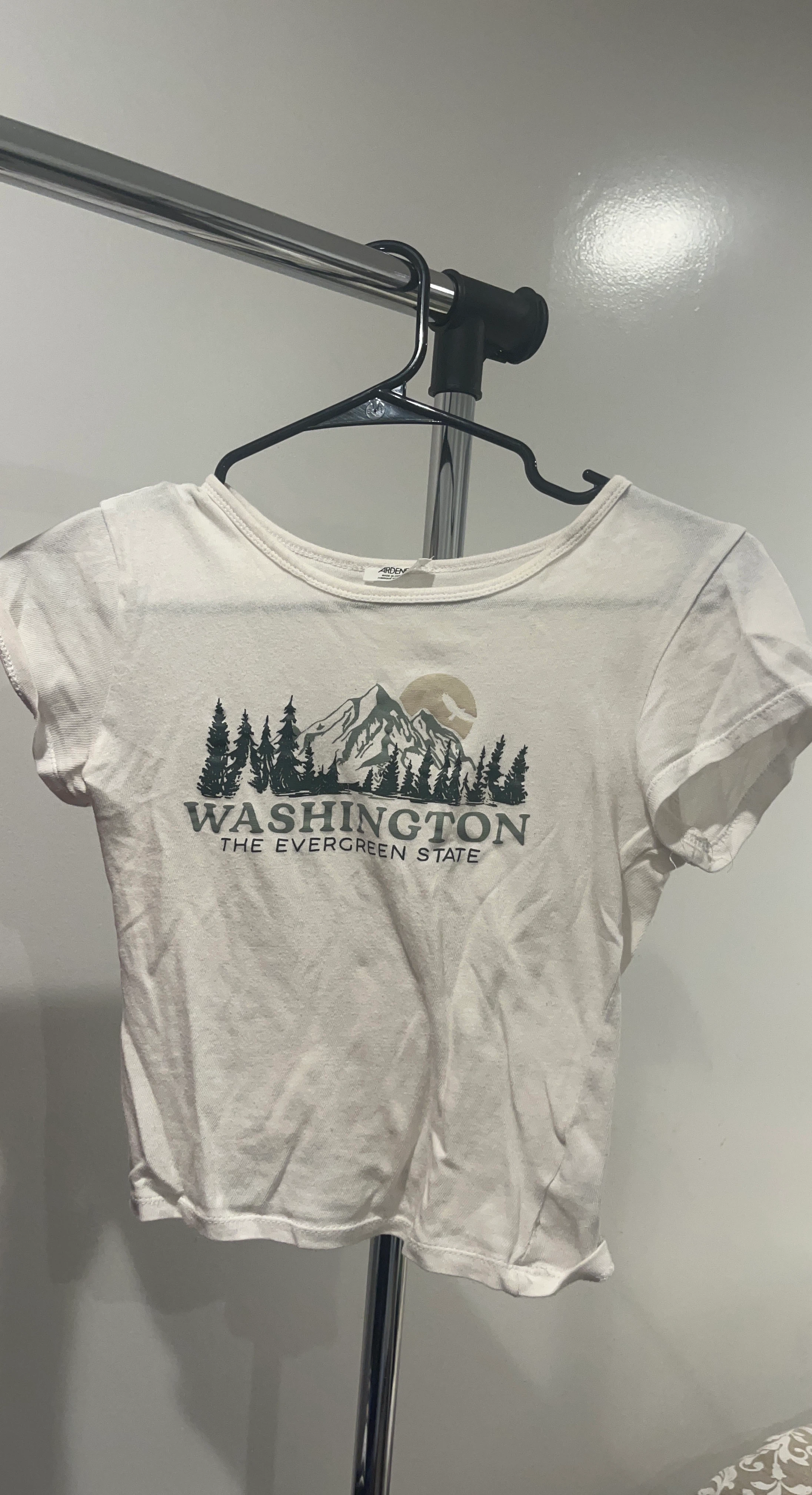White Washington "The Evergreen State" Graphic T-Shirt