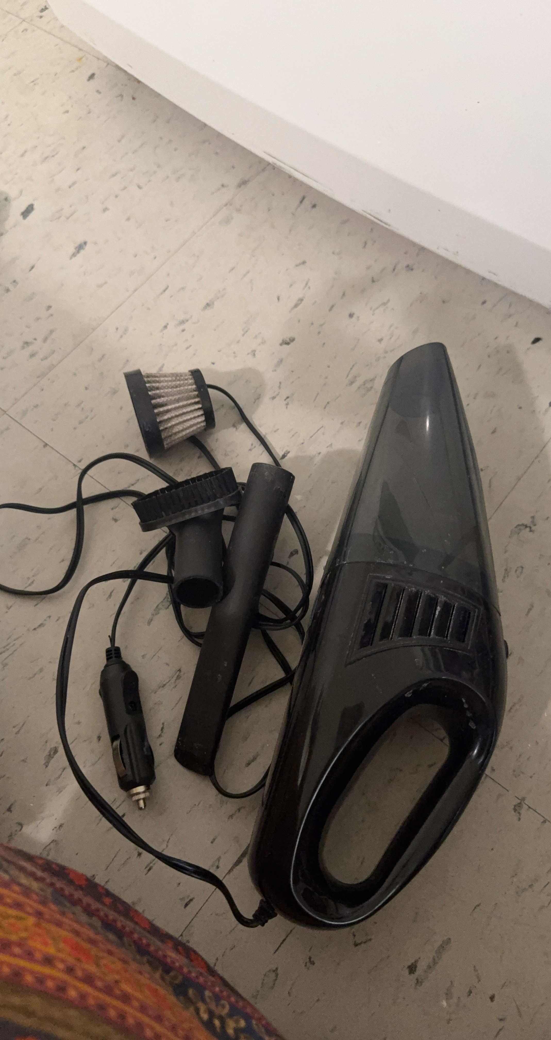 Black Car Handheld Vacuum Cleaner