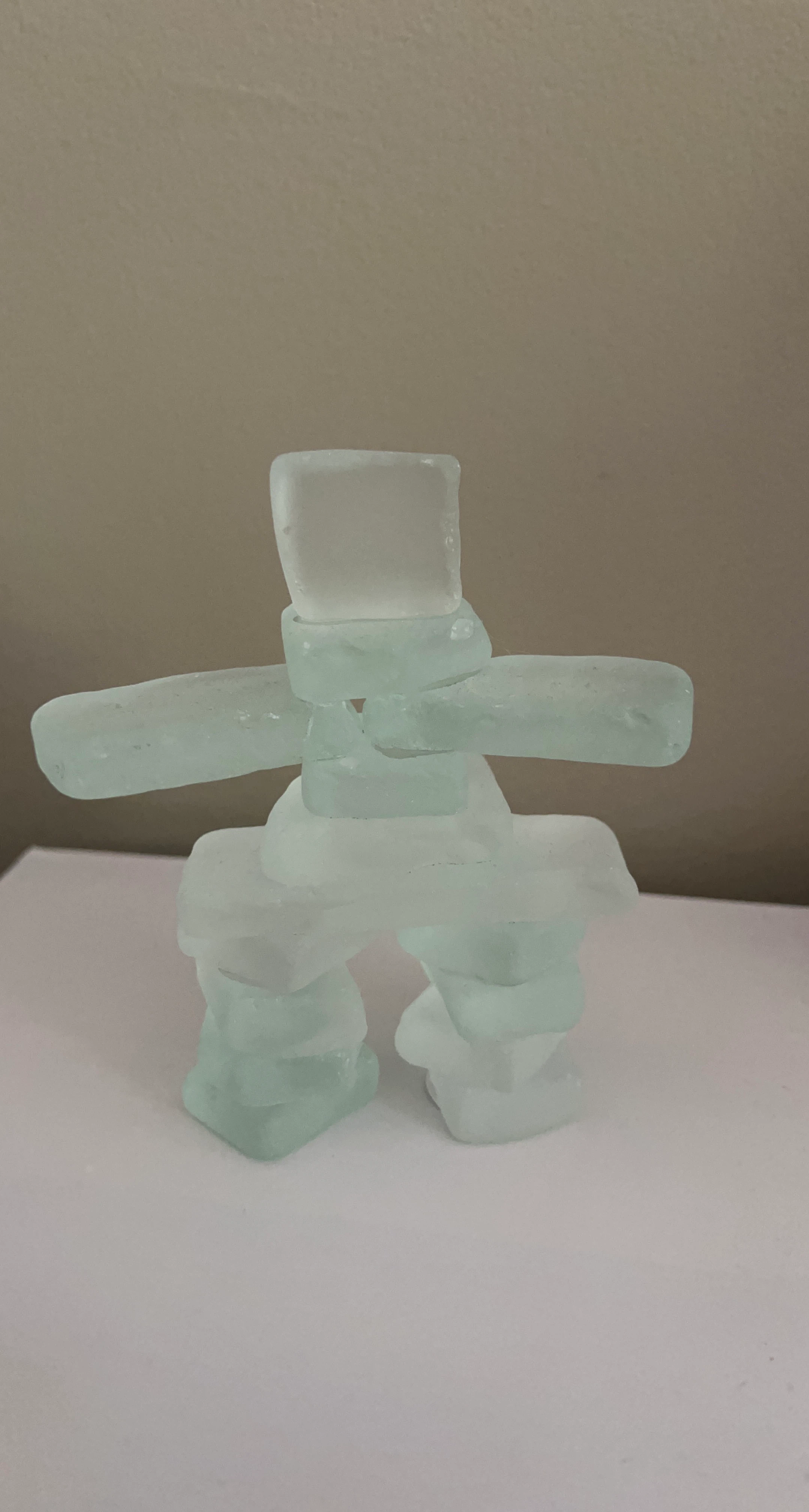 Glass Inuksuk Sculpture