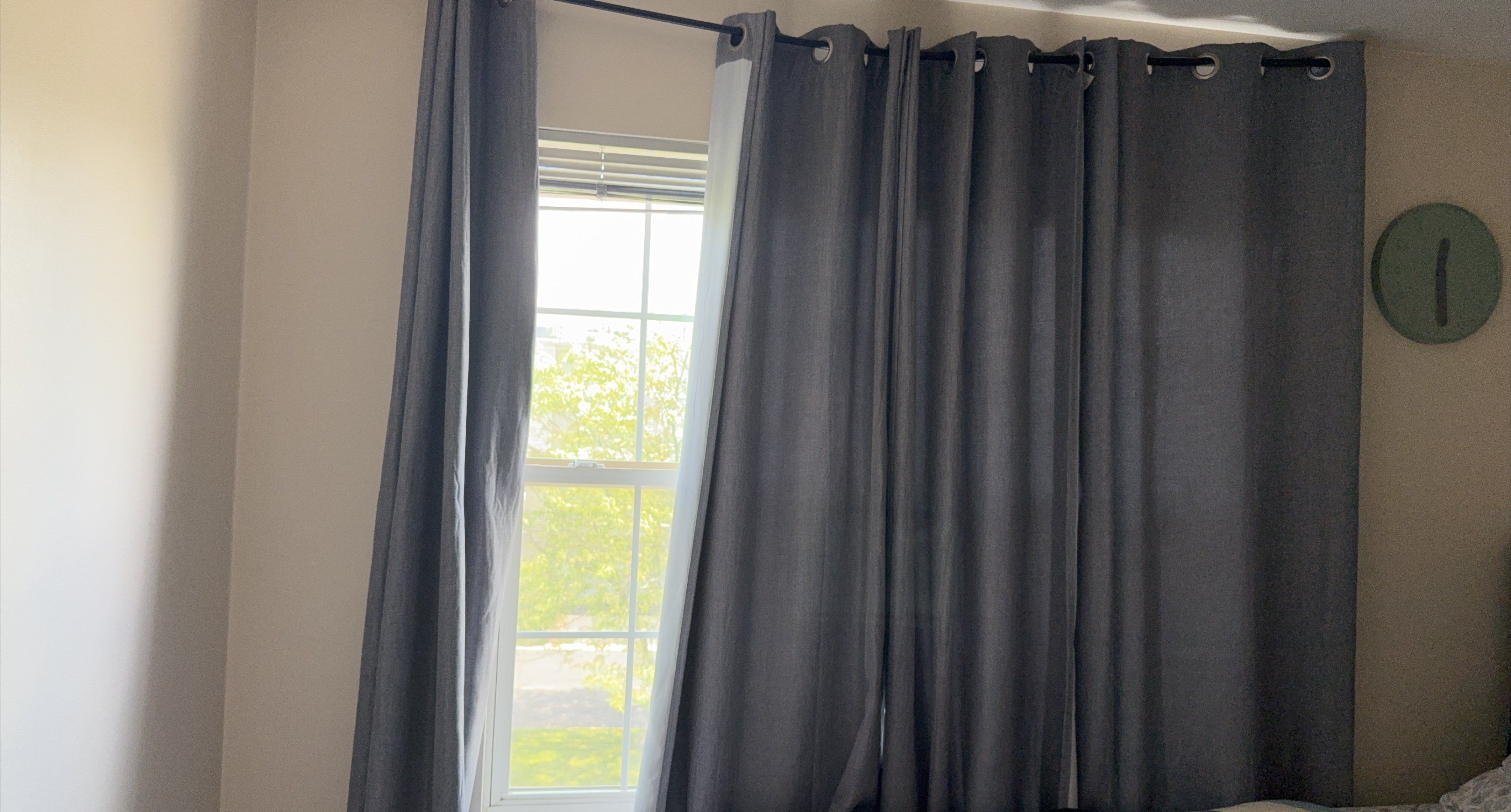 Gray Grommet Curtains