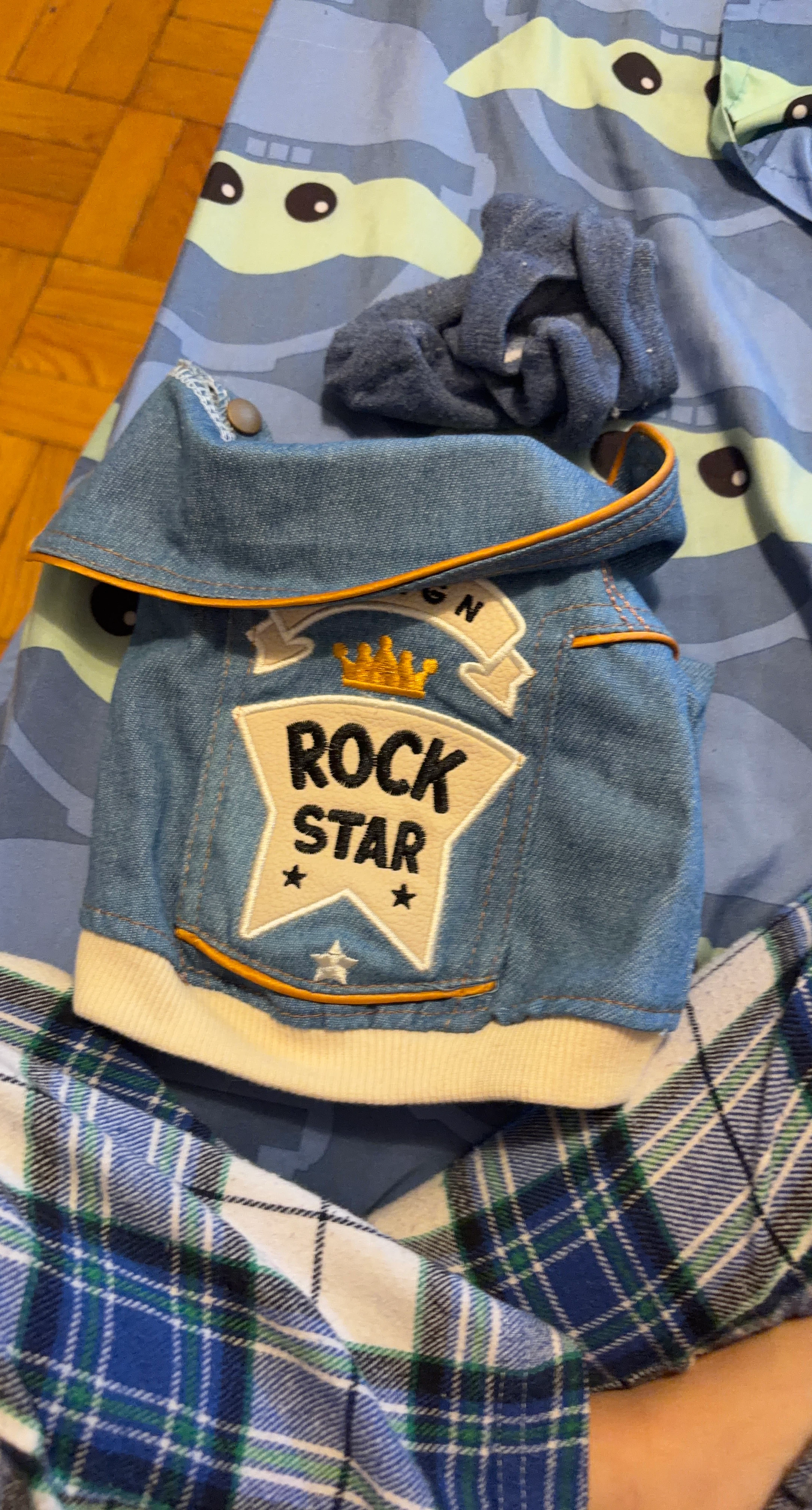 Denim "Rock Star" Dog Jacket
