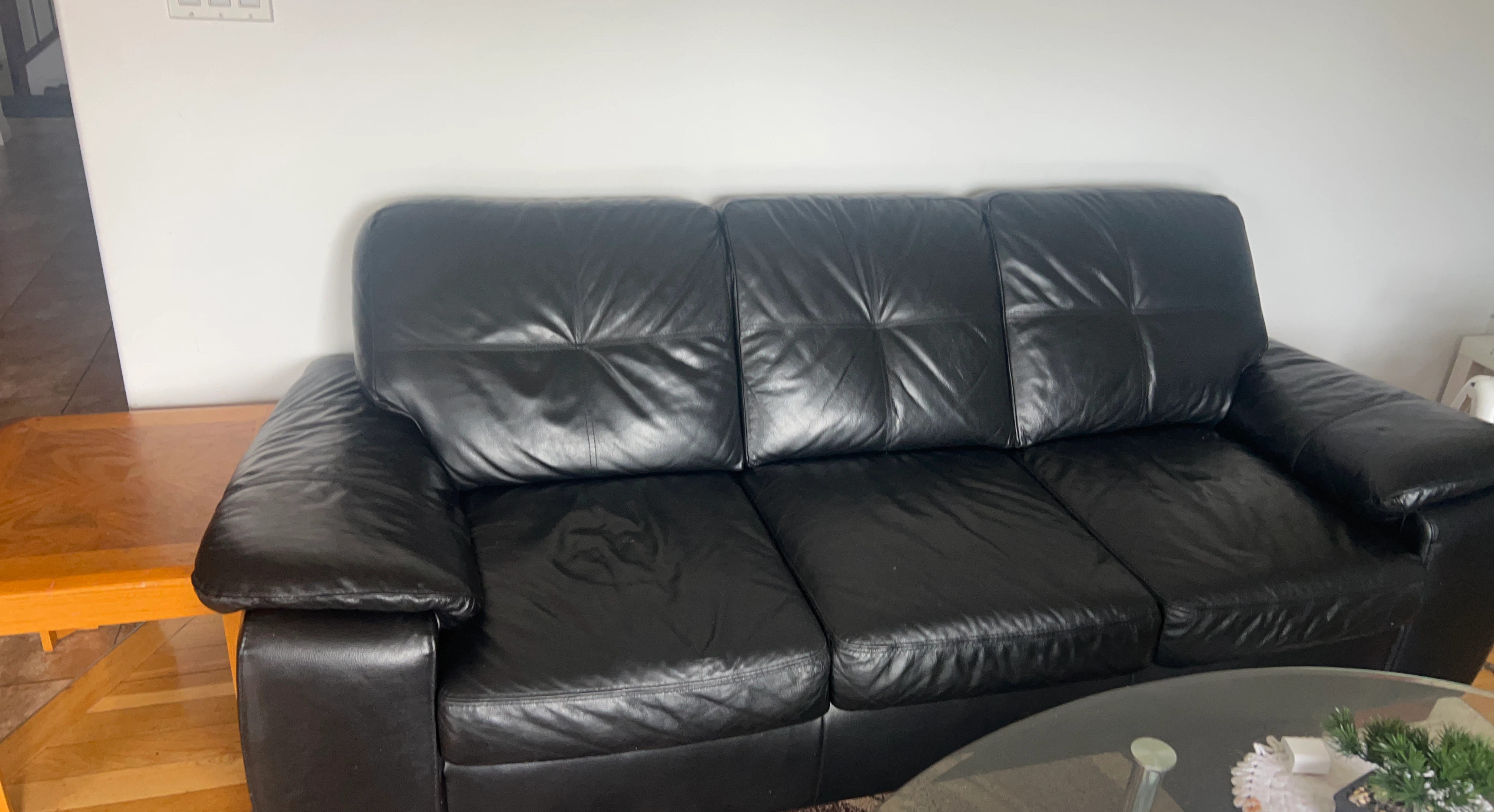 Black Leather Couch