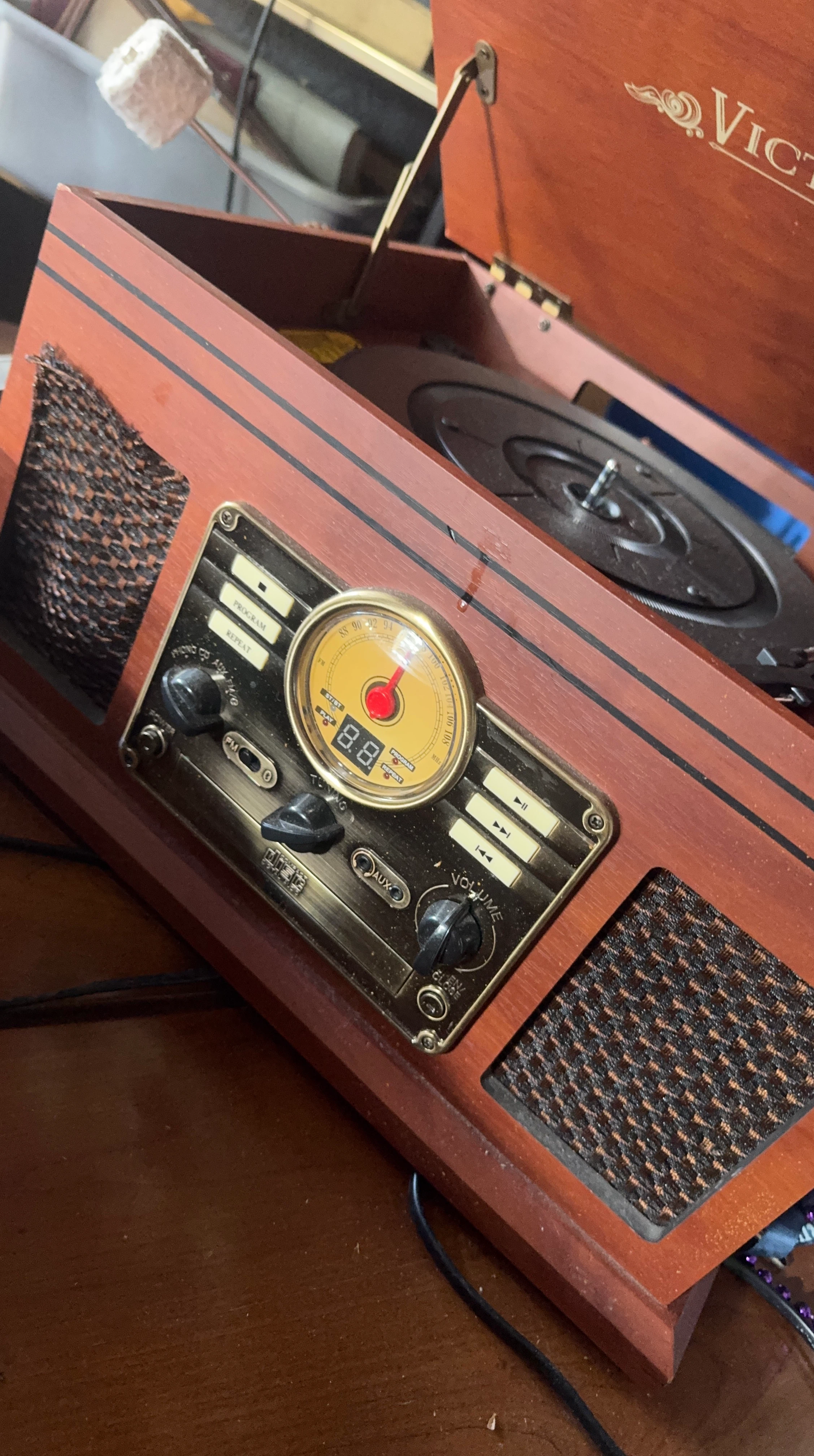 Victrola Record Player with FM Radio