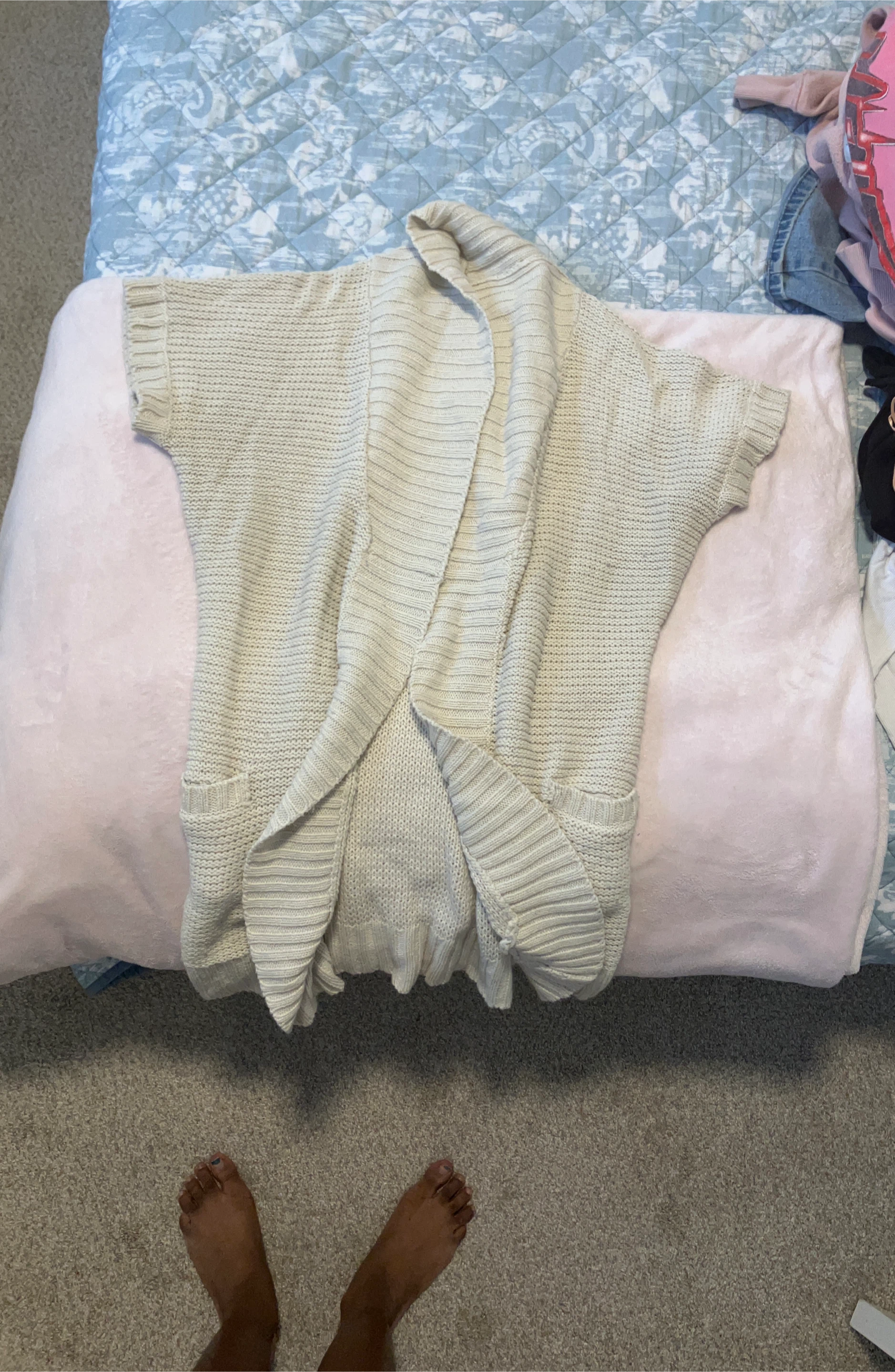 Cream Knit Cardigan
