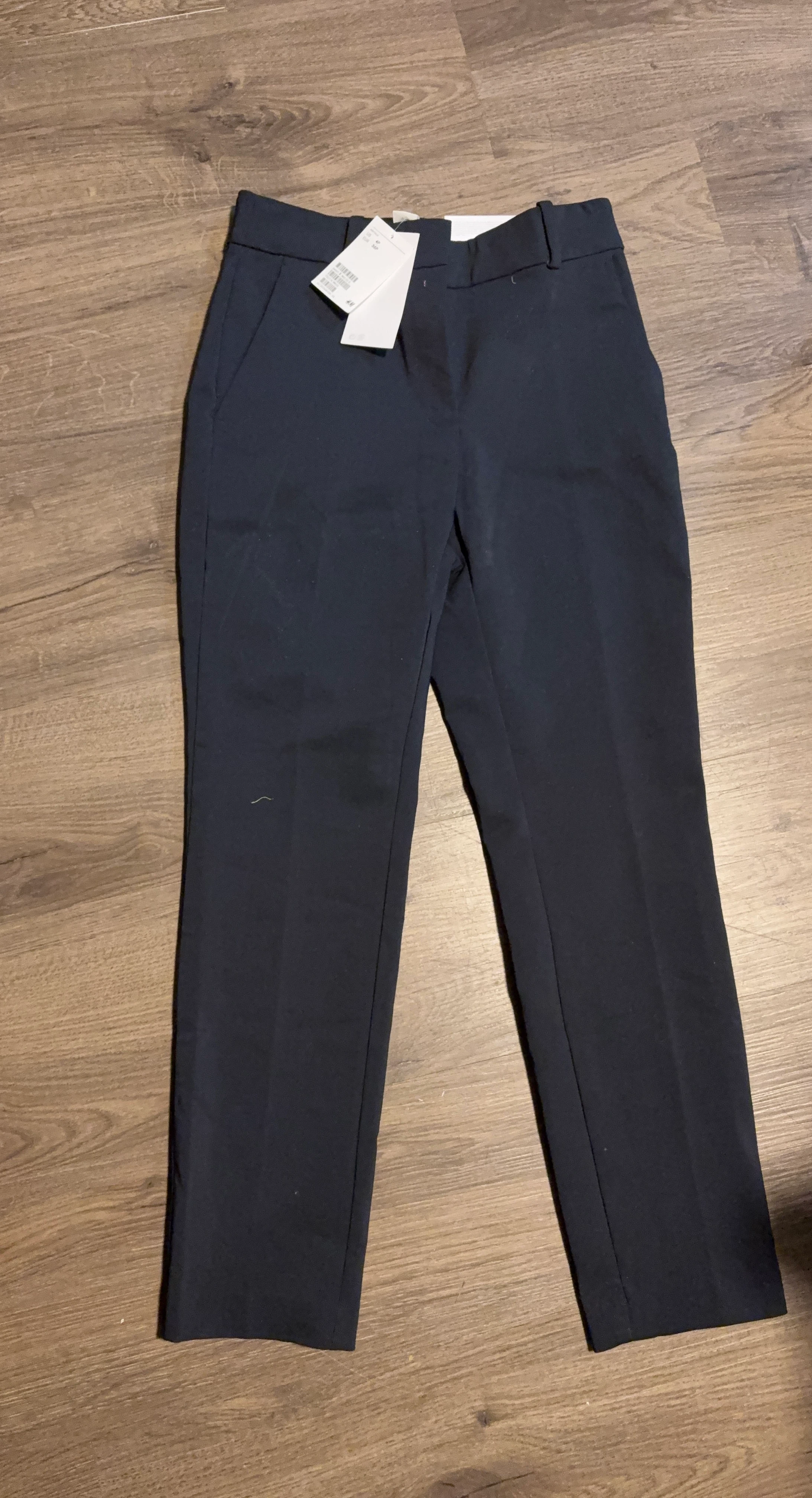 H&M Women's Dark Navy Straight Leg Pants