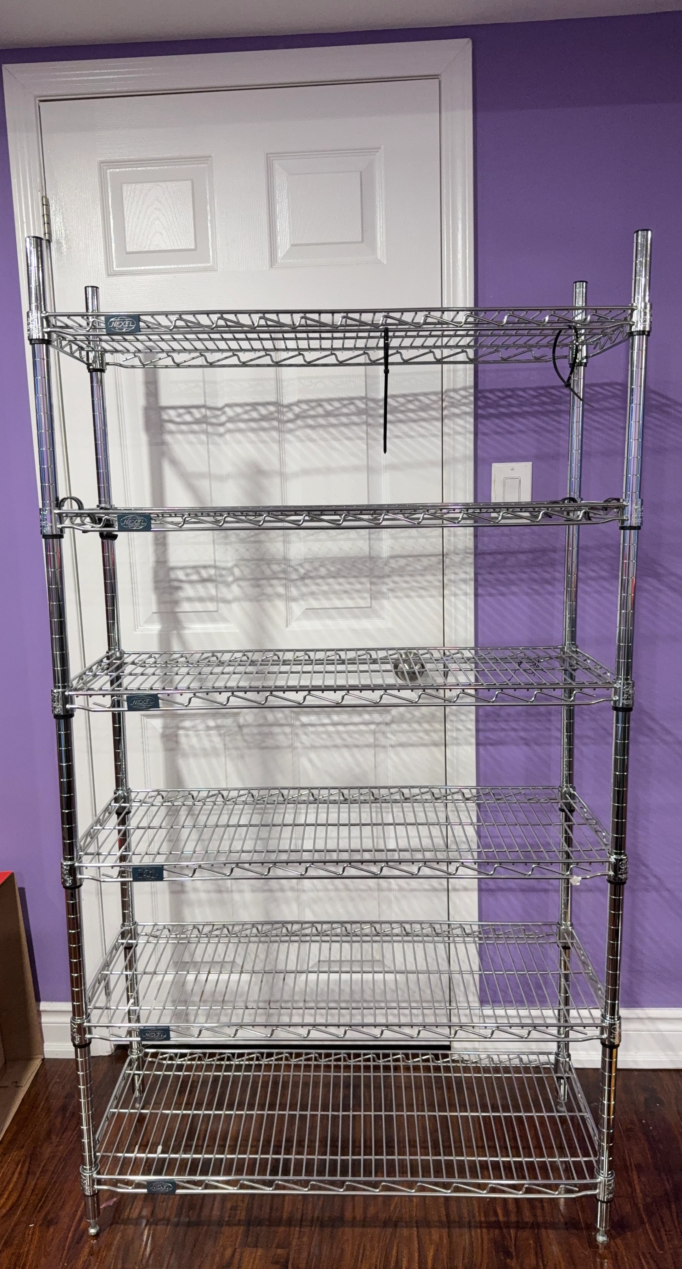 Nexel 6-Shelf Wire Shelving Unit