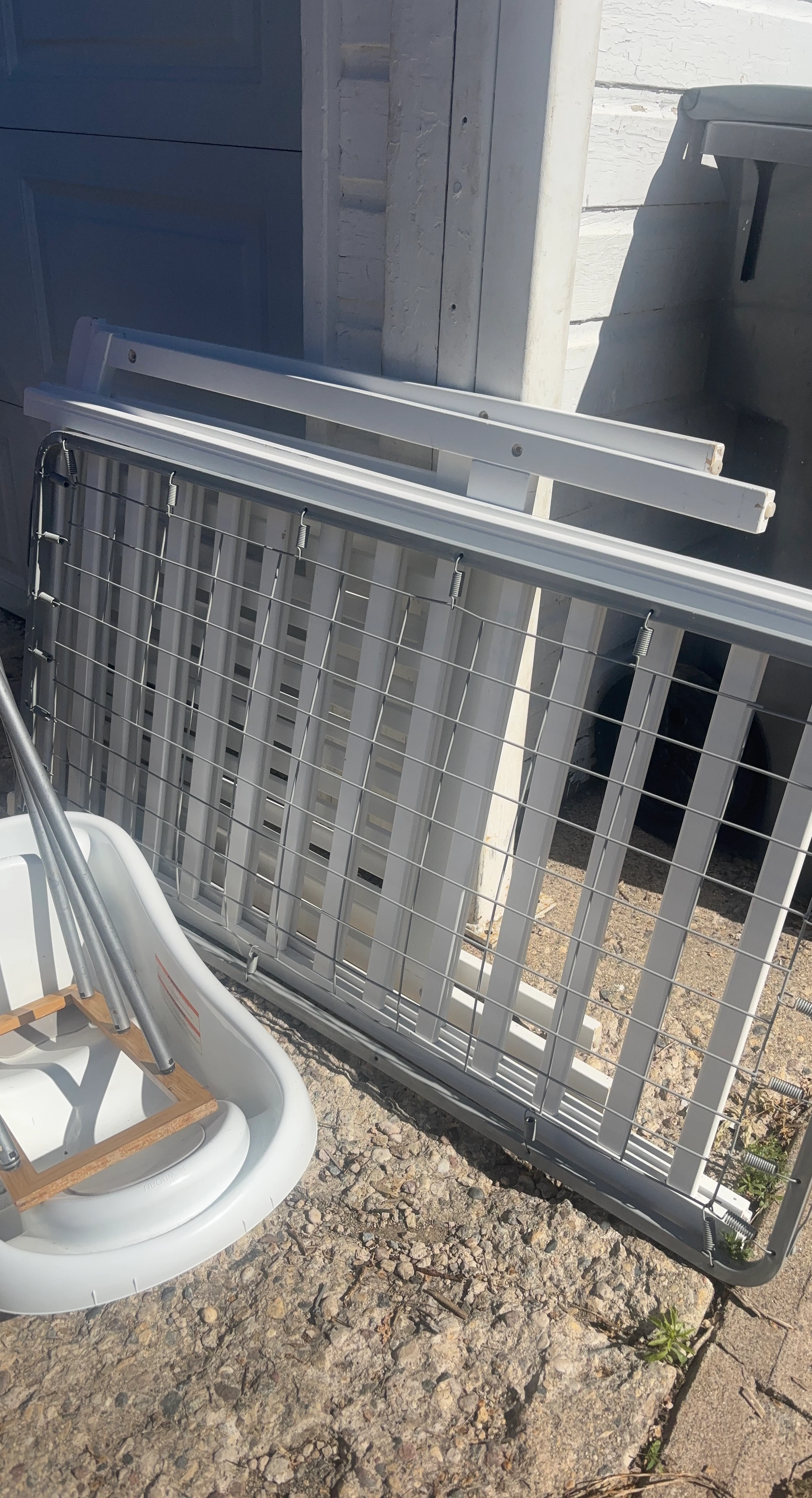 White Baby Crib Rails