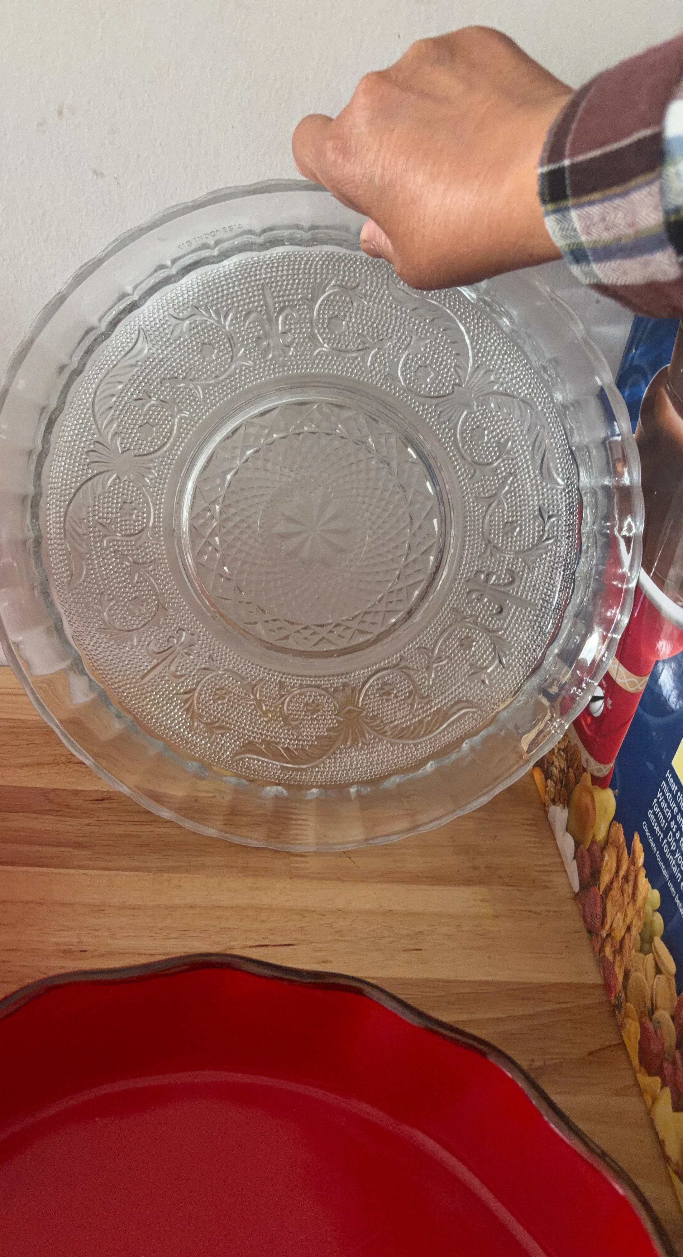 Clear Glass Serving Platter