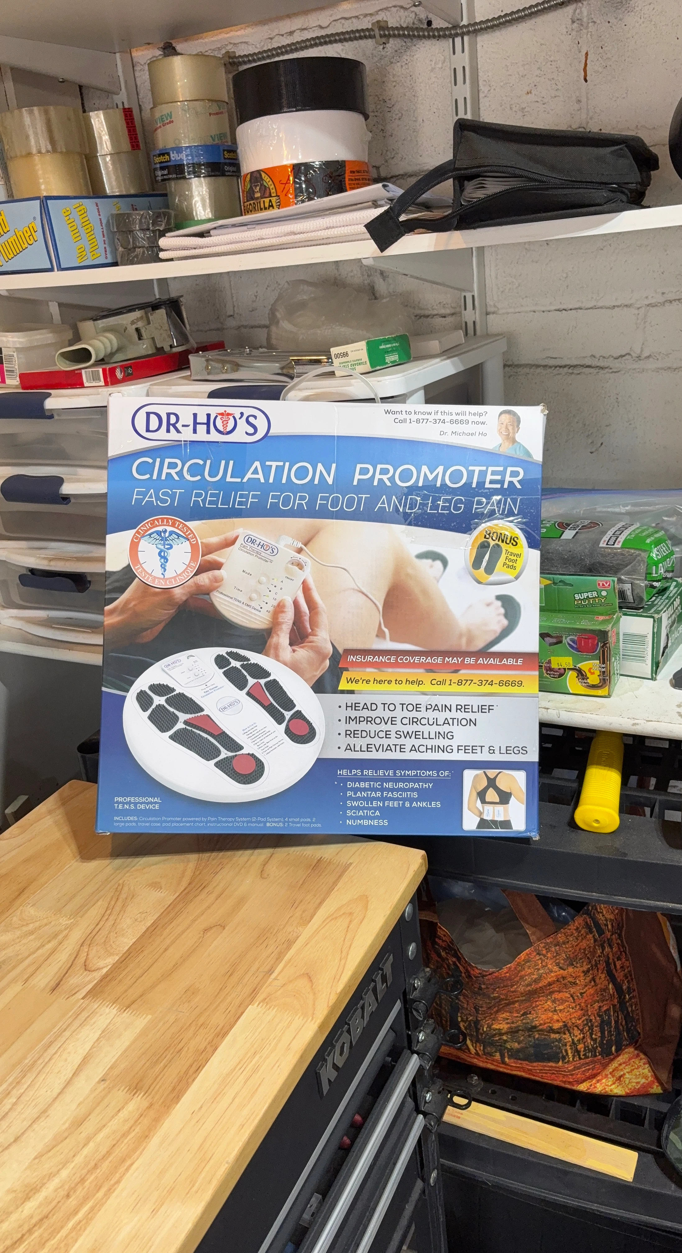 DR-HO'S Circulation Promoter Fast Relief for Foot and Leg Pain