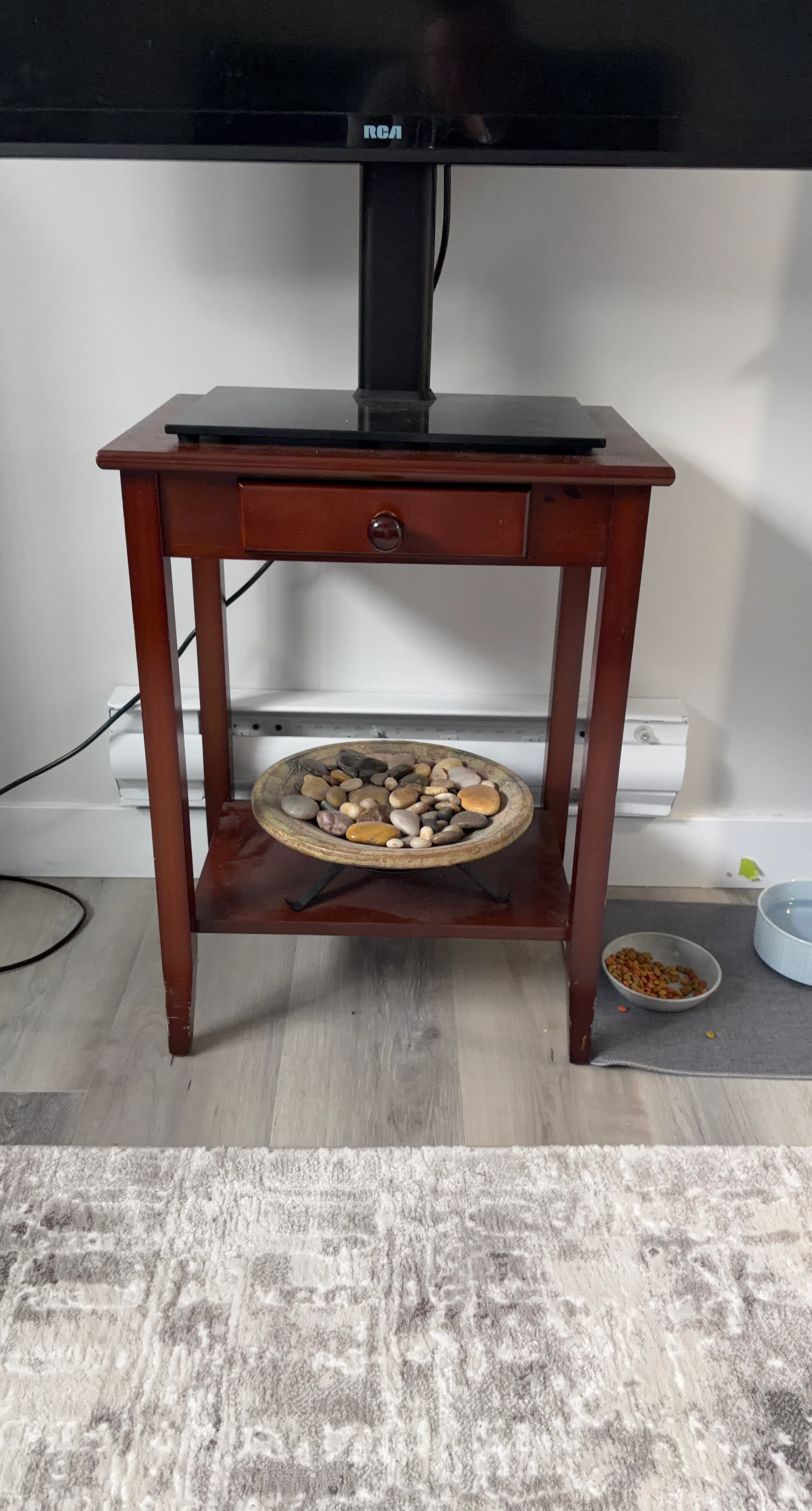 Wooden Side Table with Drawer