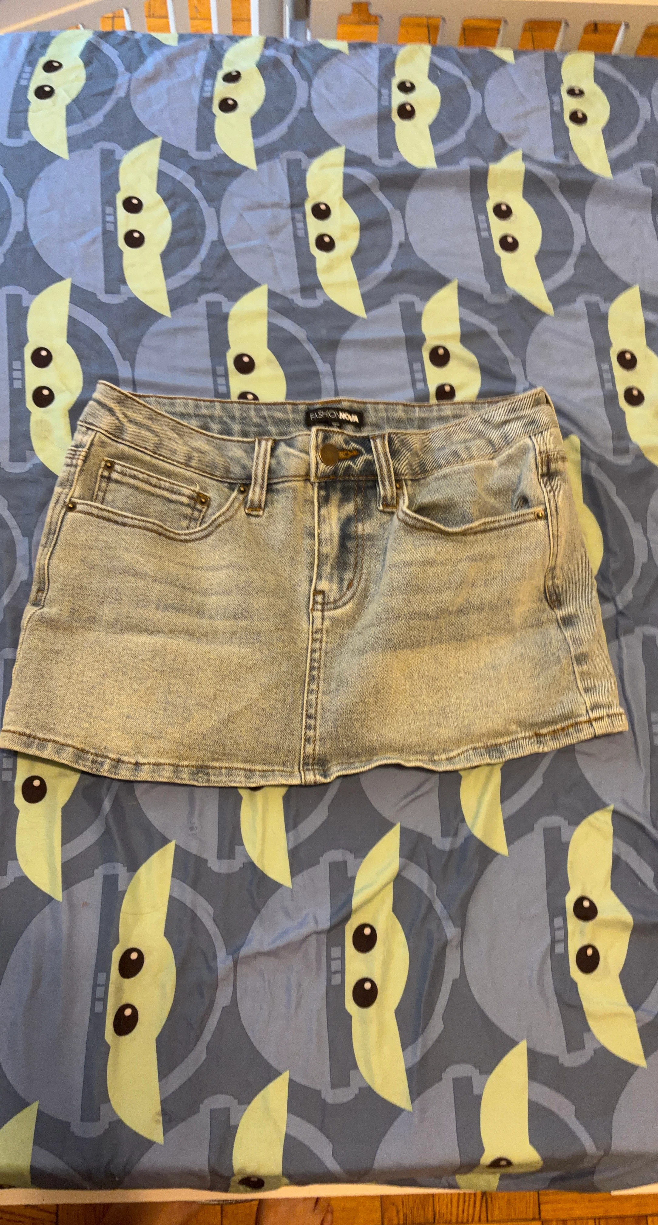 Fashion Nova Denim Mini Skirt