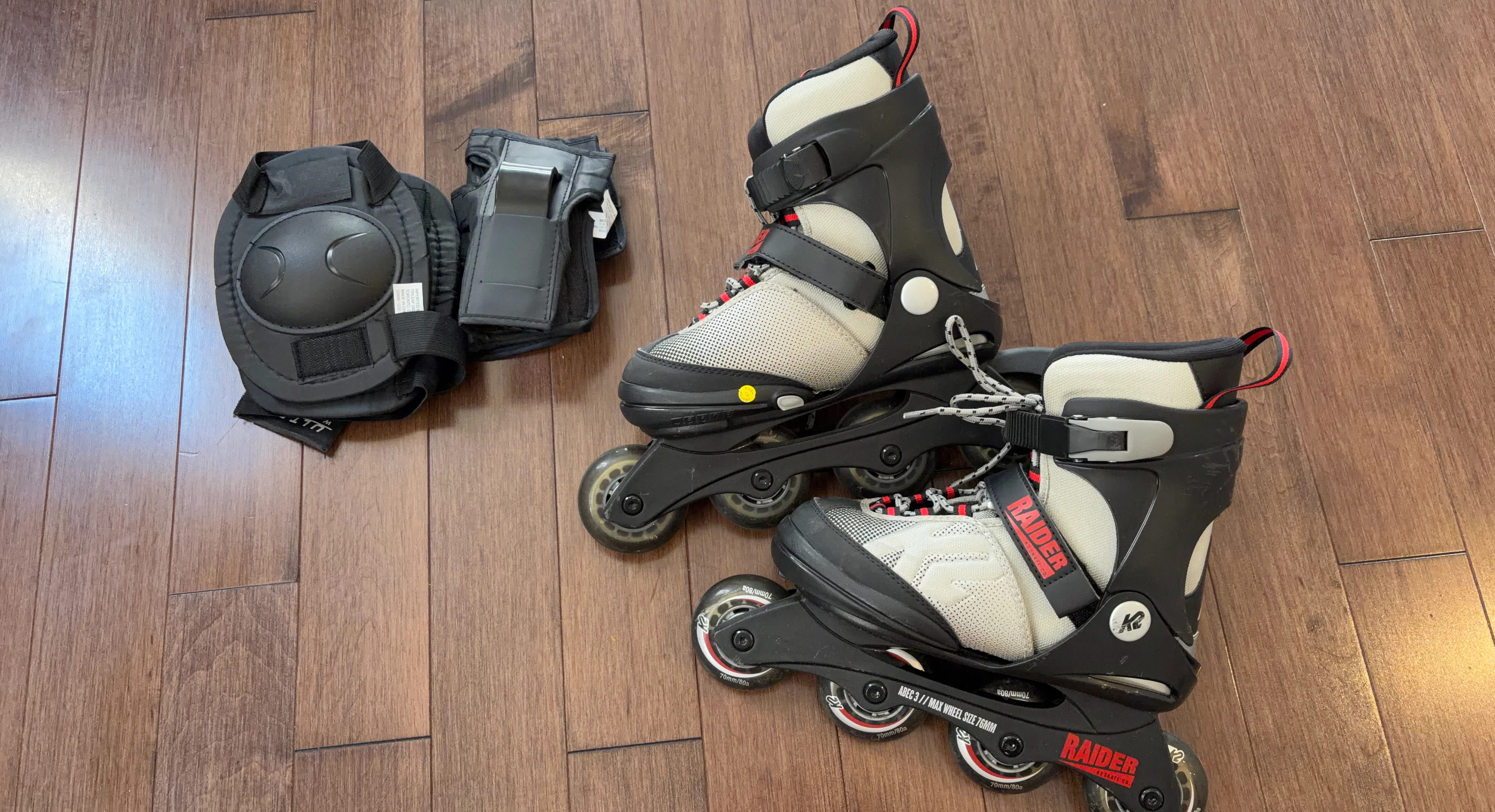 K2 Raider Inline Skates with Protective Gear
