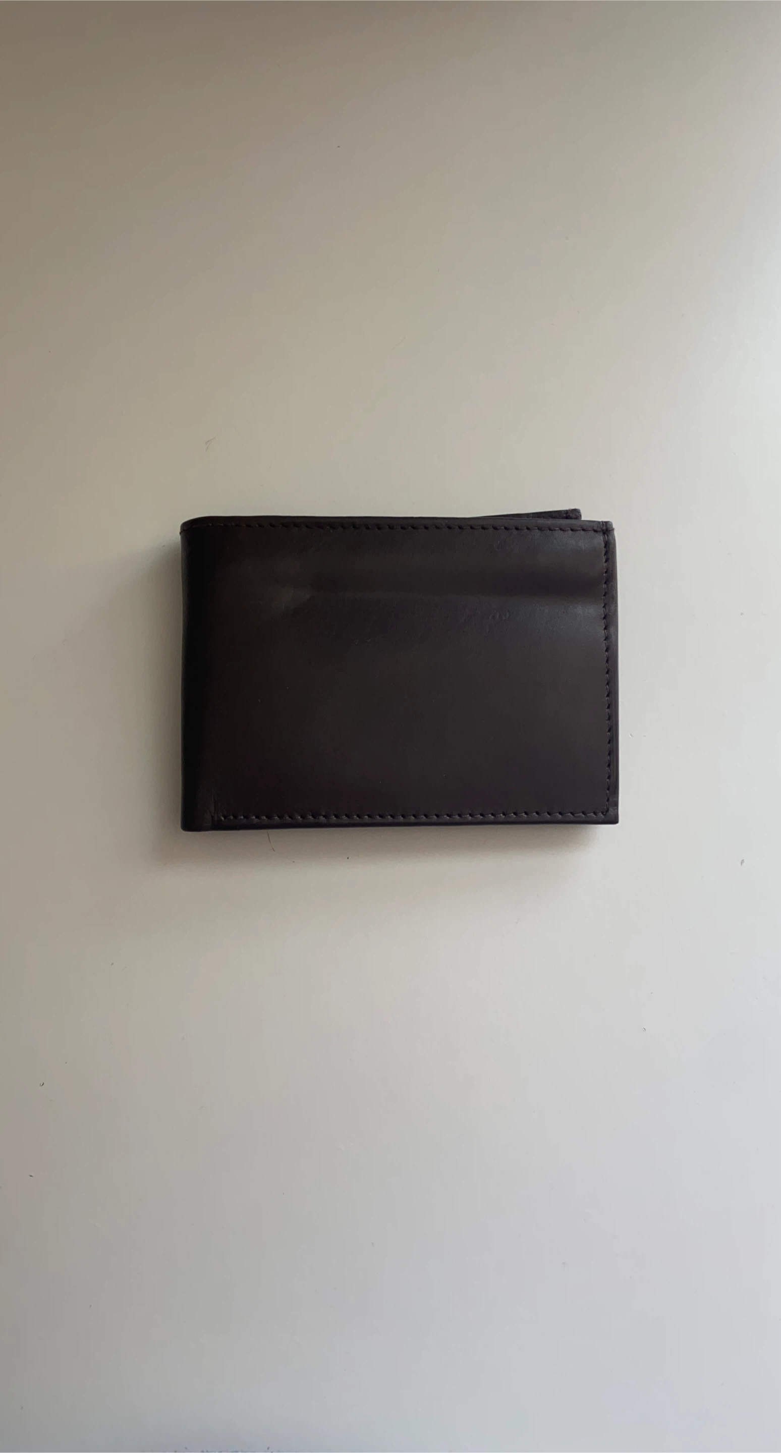 Brown Leather Bi-Fold Wallet