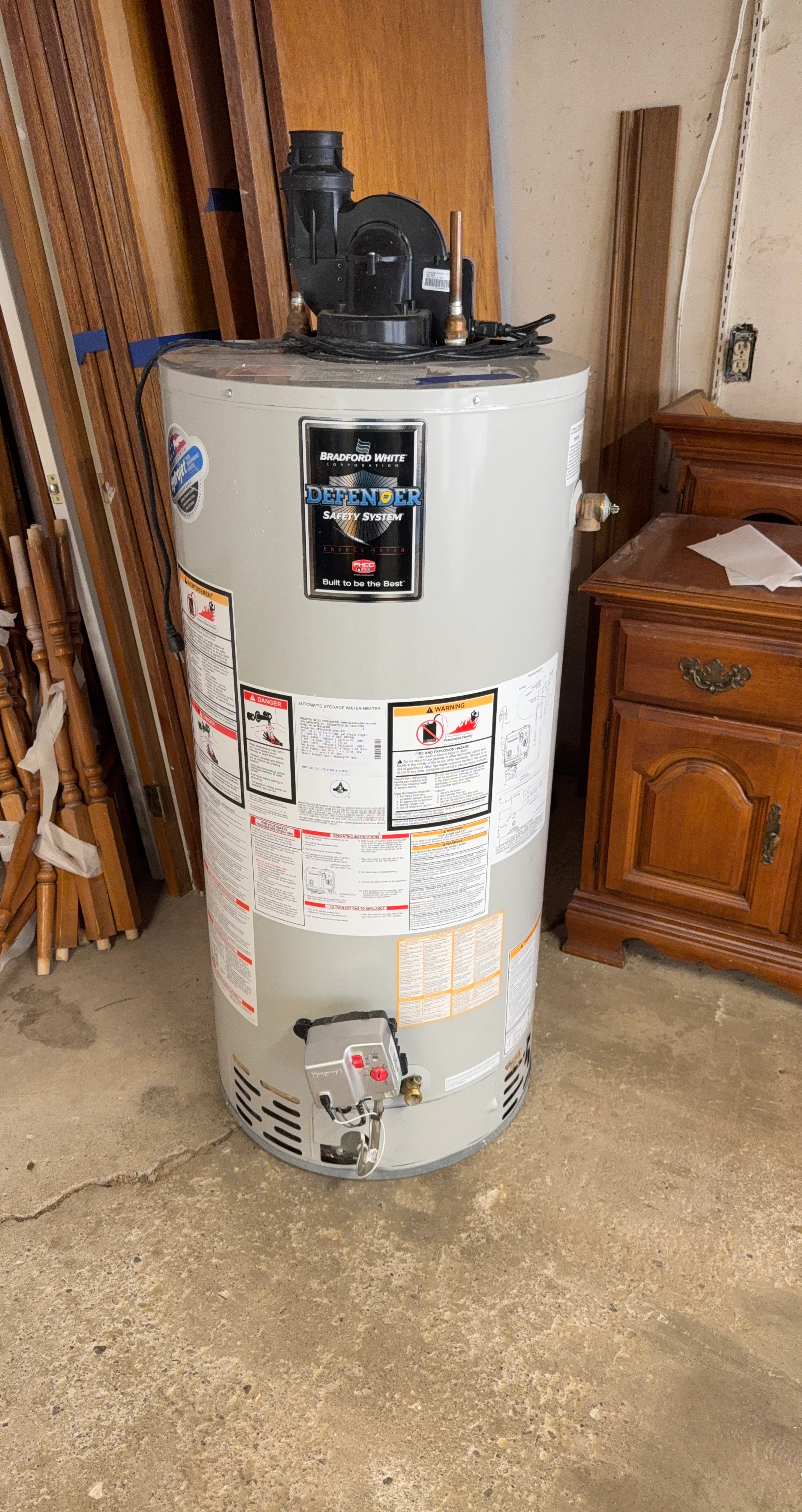 Bradford White Defender Safety System Water Heater