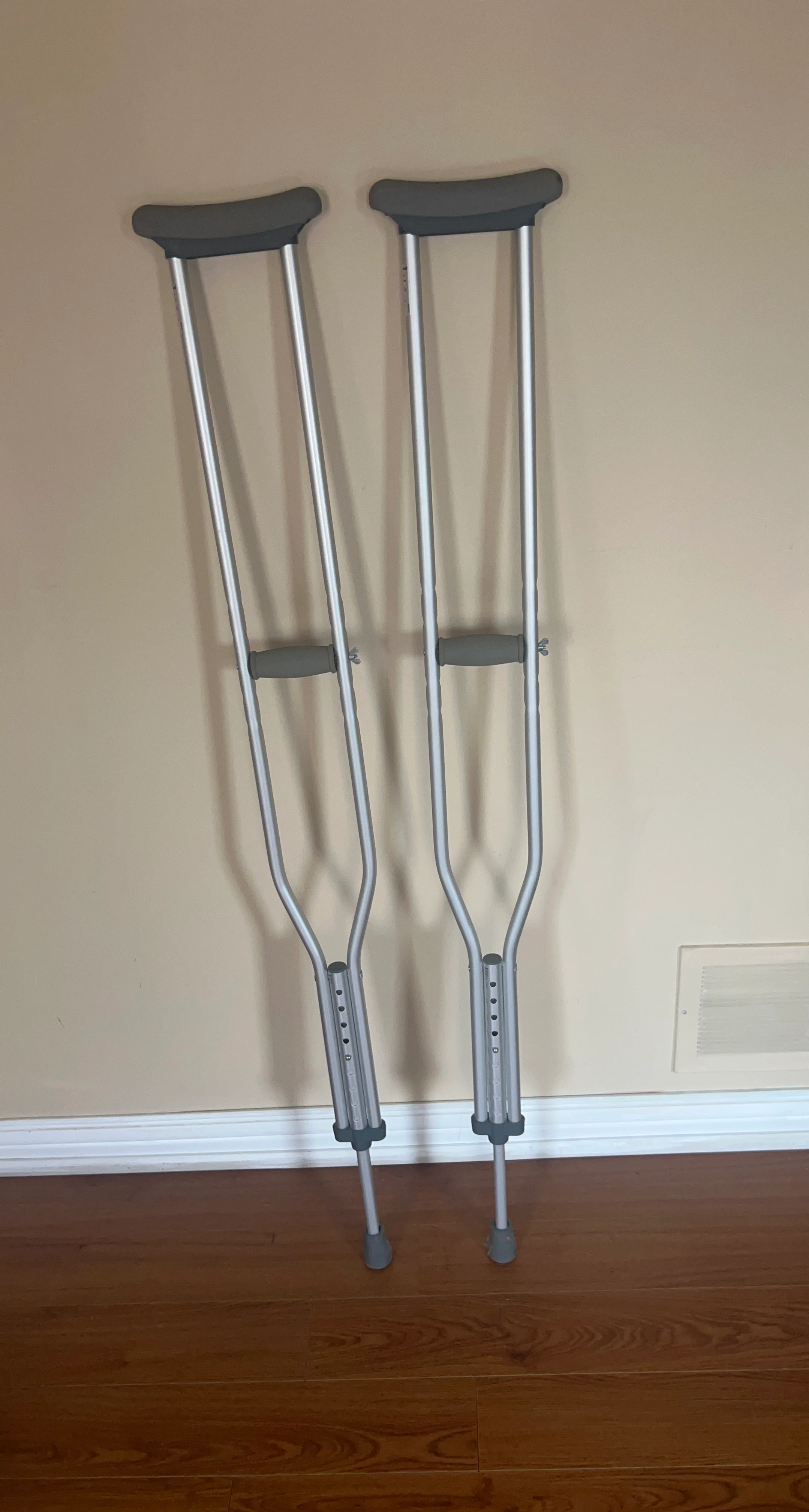 Pair of Adjustable Crutches
