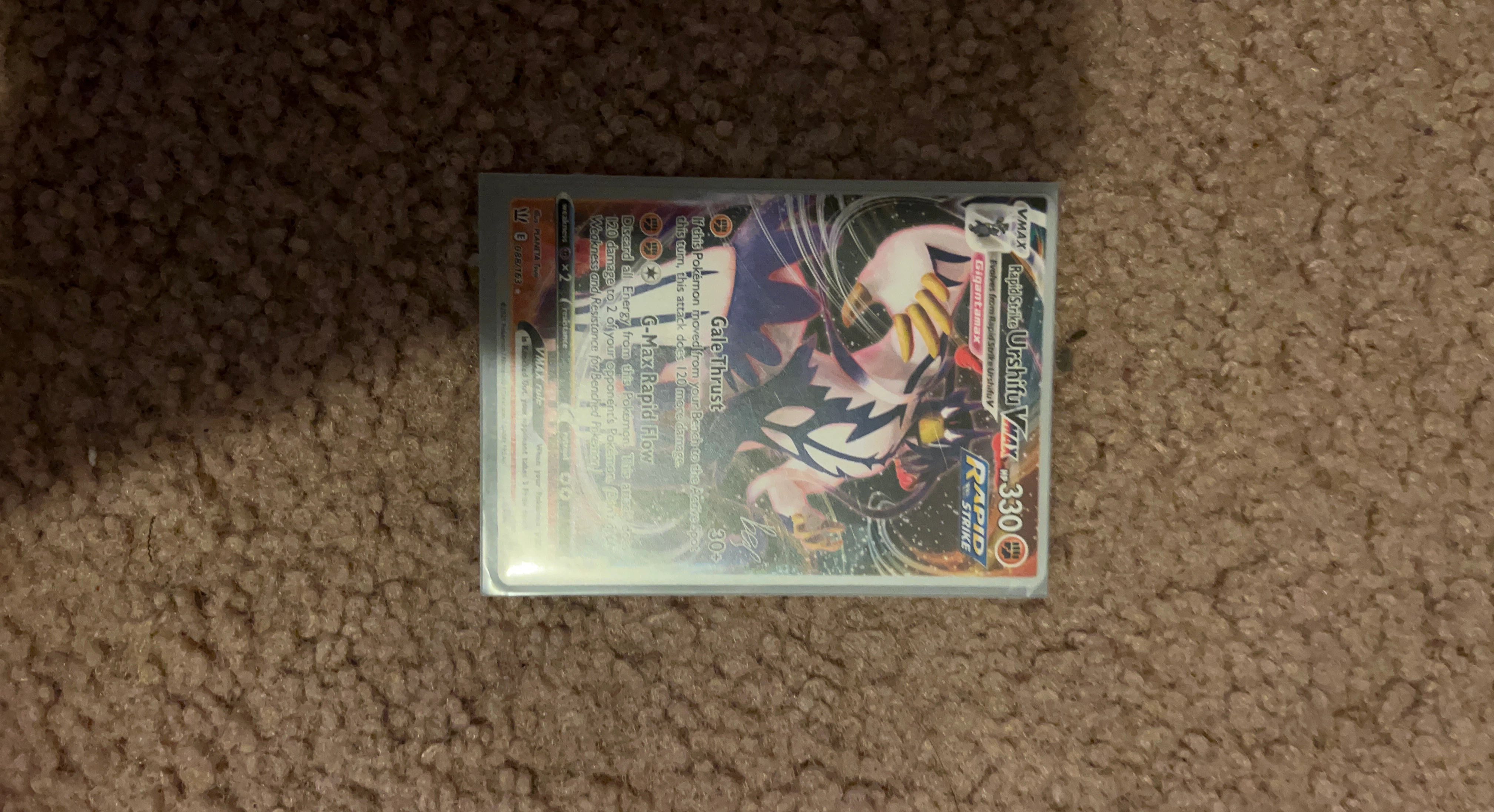 Pokémon TCG Rapid Strike Urshifu VMAX 088/163 Card