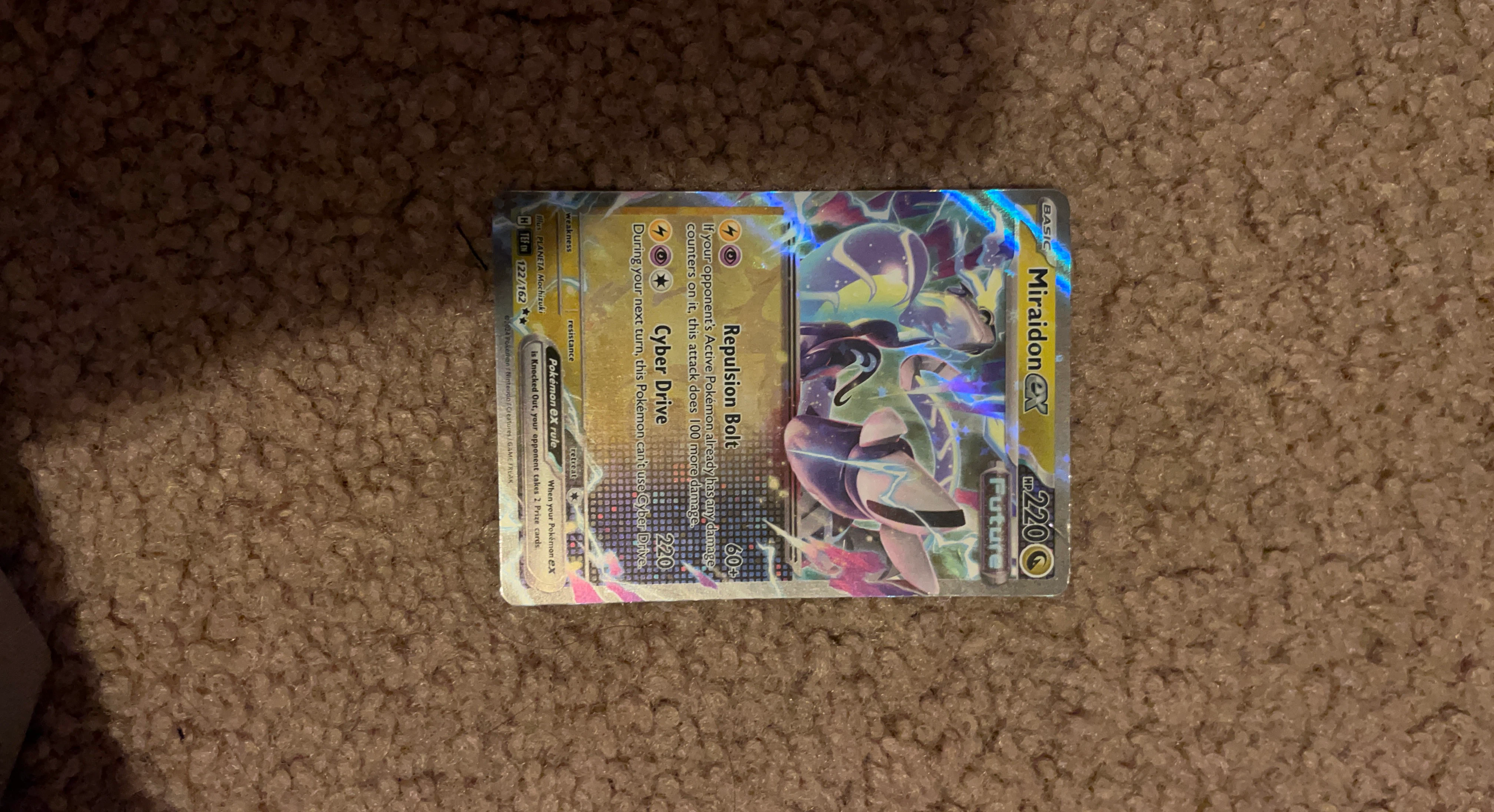 Pokemon TCG Miraidon EX 122/162 Full Art