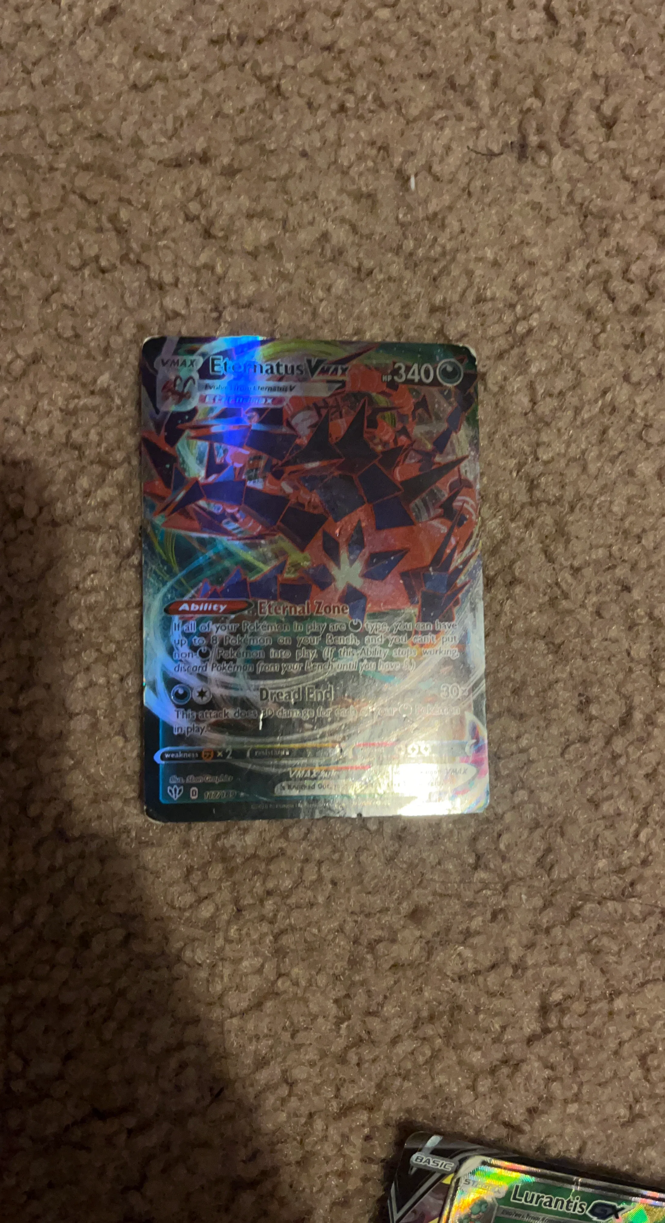 Pokémon TCG Eternatus VMAX Rare Card