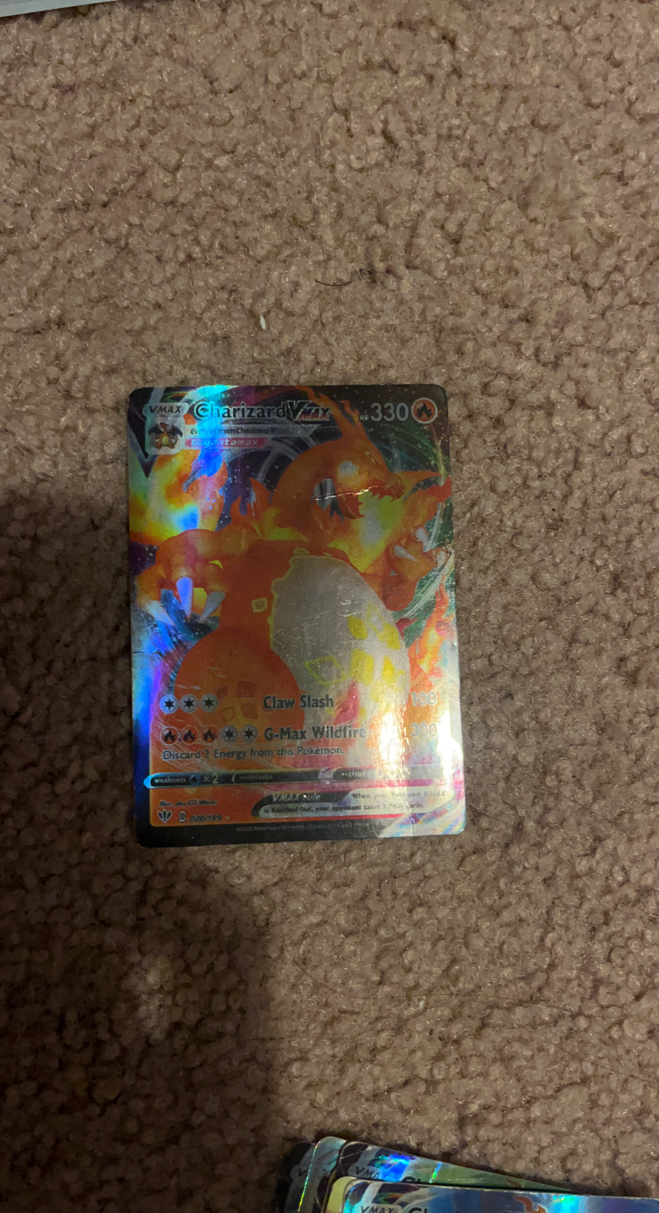 Pokemon Charizard VMAX Trading Card