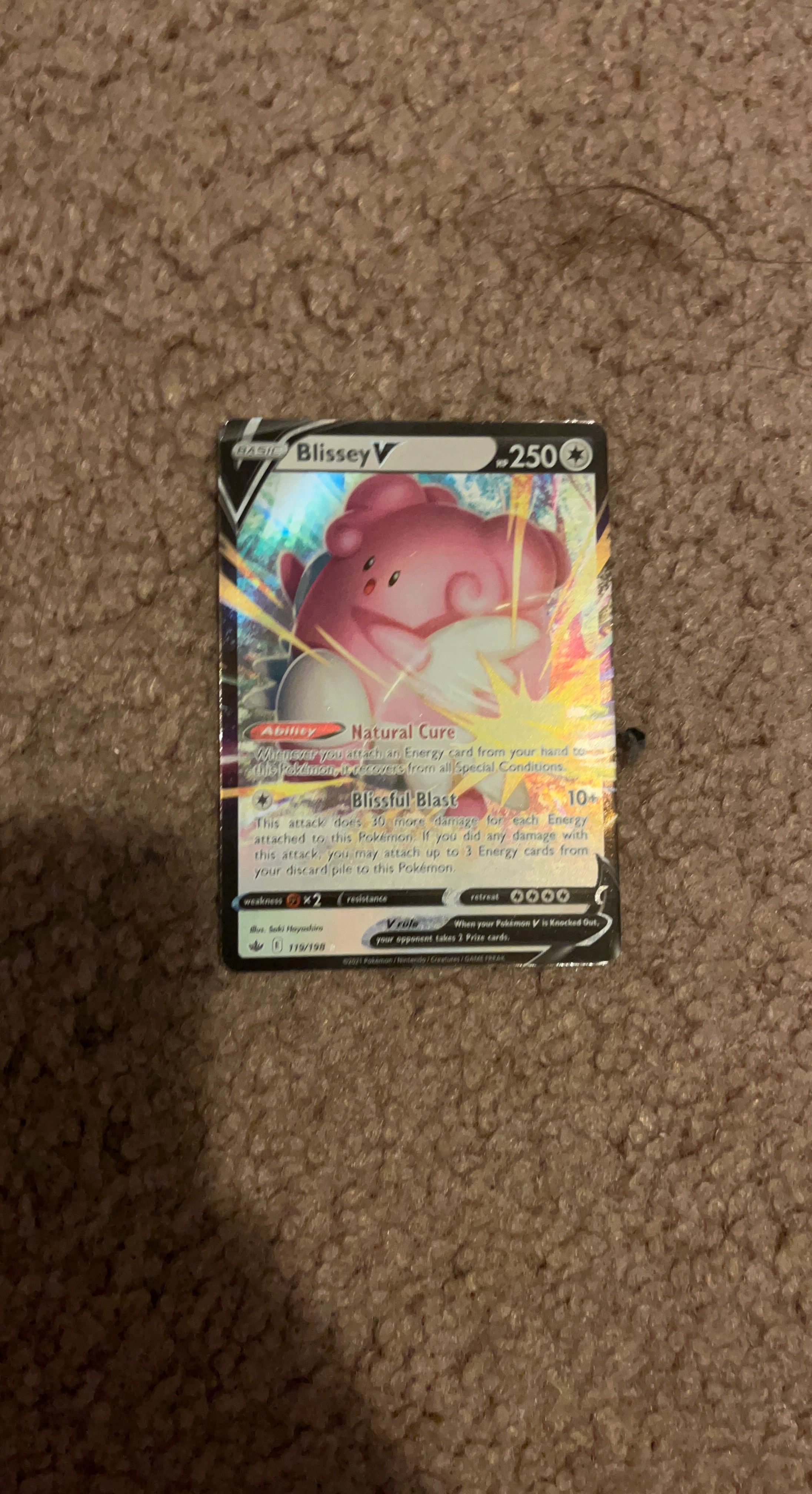 Pokemon Blissey V Card