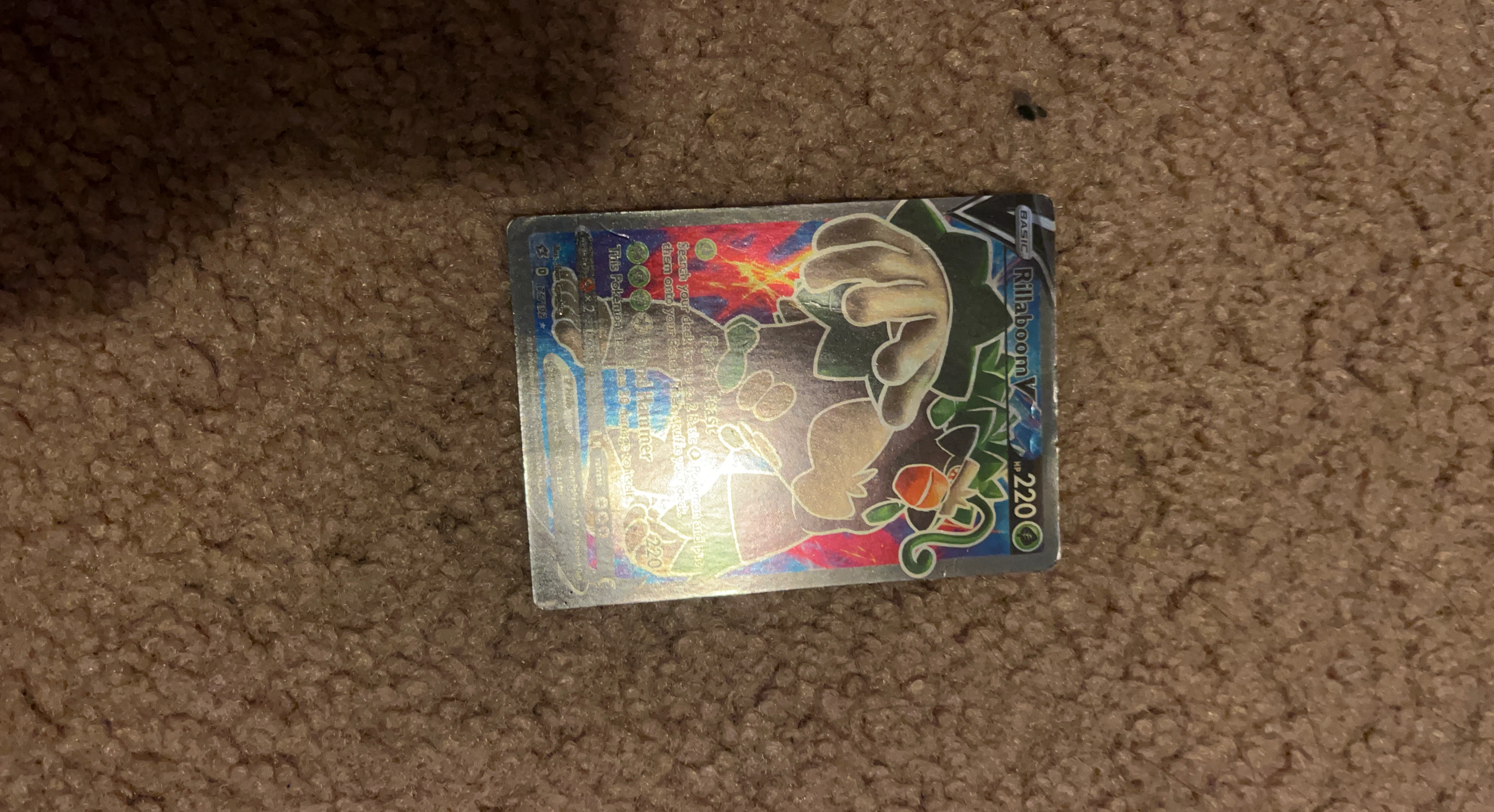 Pokemon Rillaboom V Card