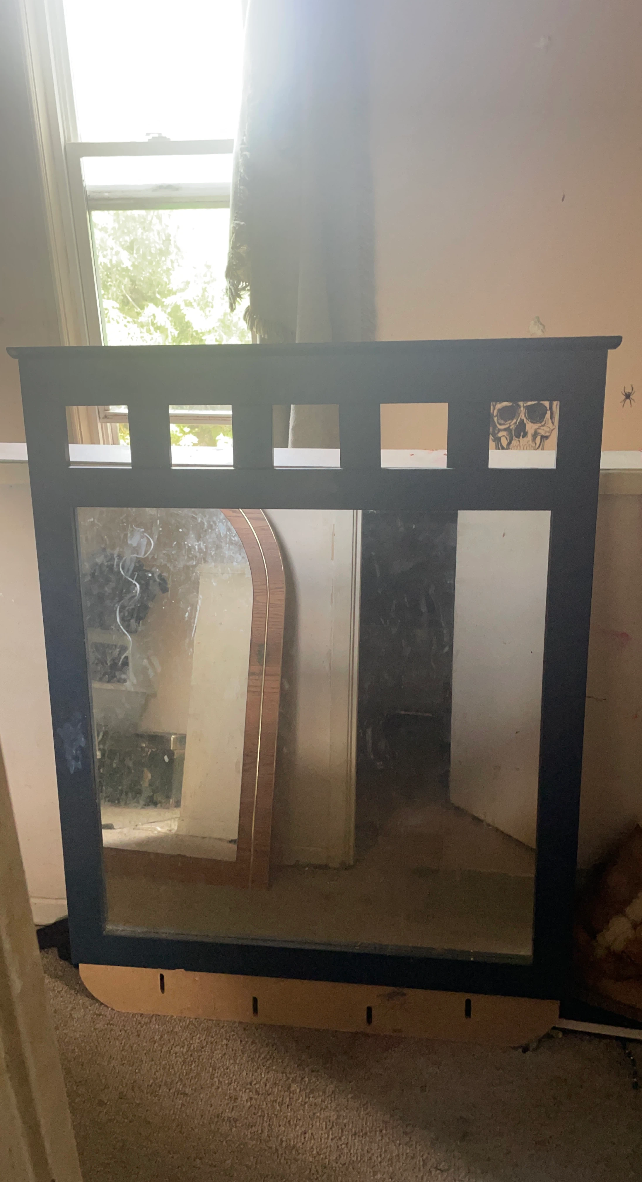 Decorative Mirror with Square Accents