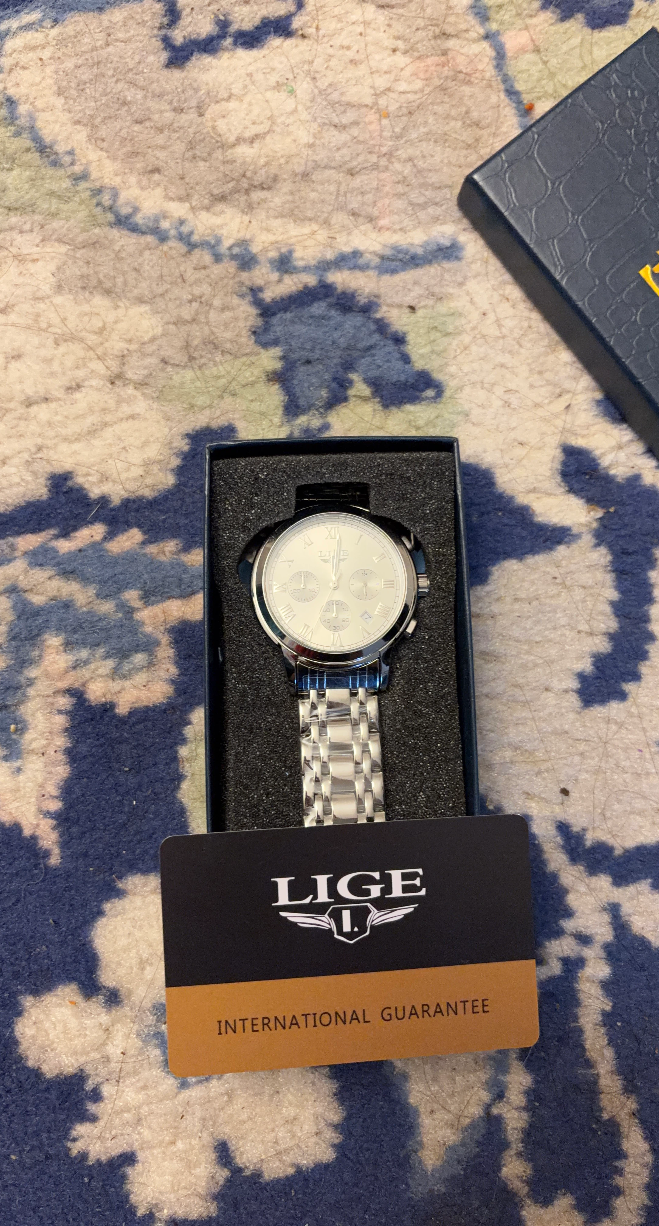 LIGE Men's Stainless Steel Watch