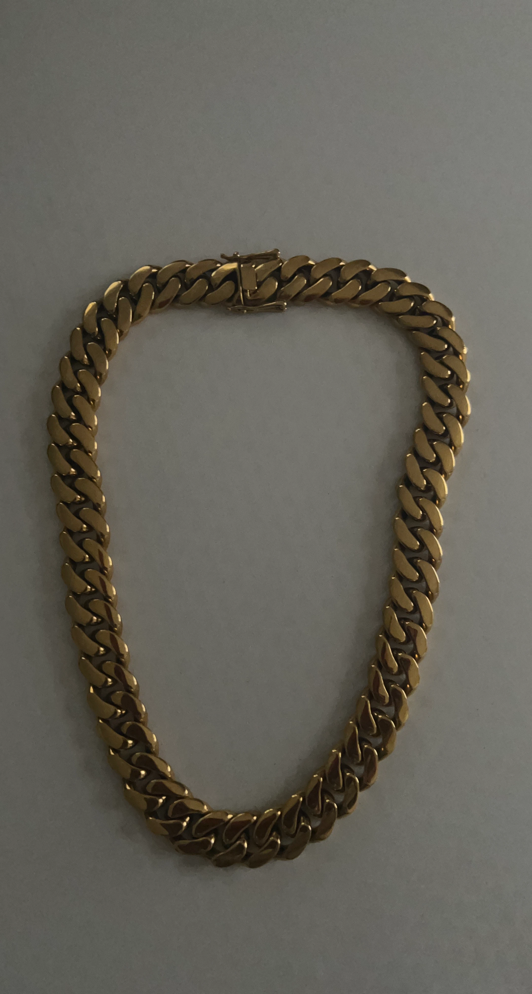 Gold Cuban Link Chain Necklace