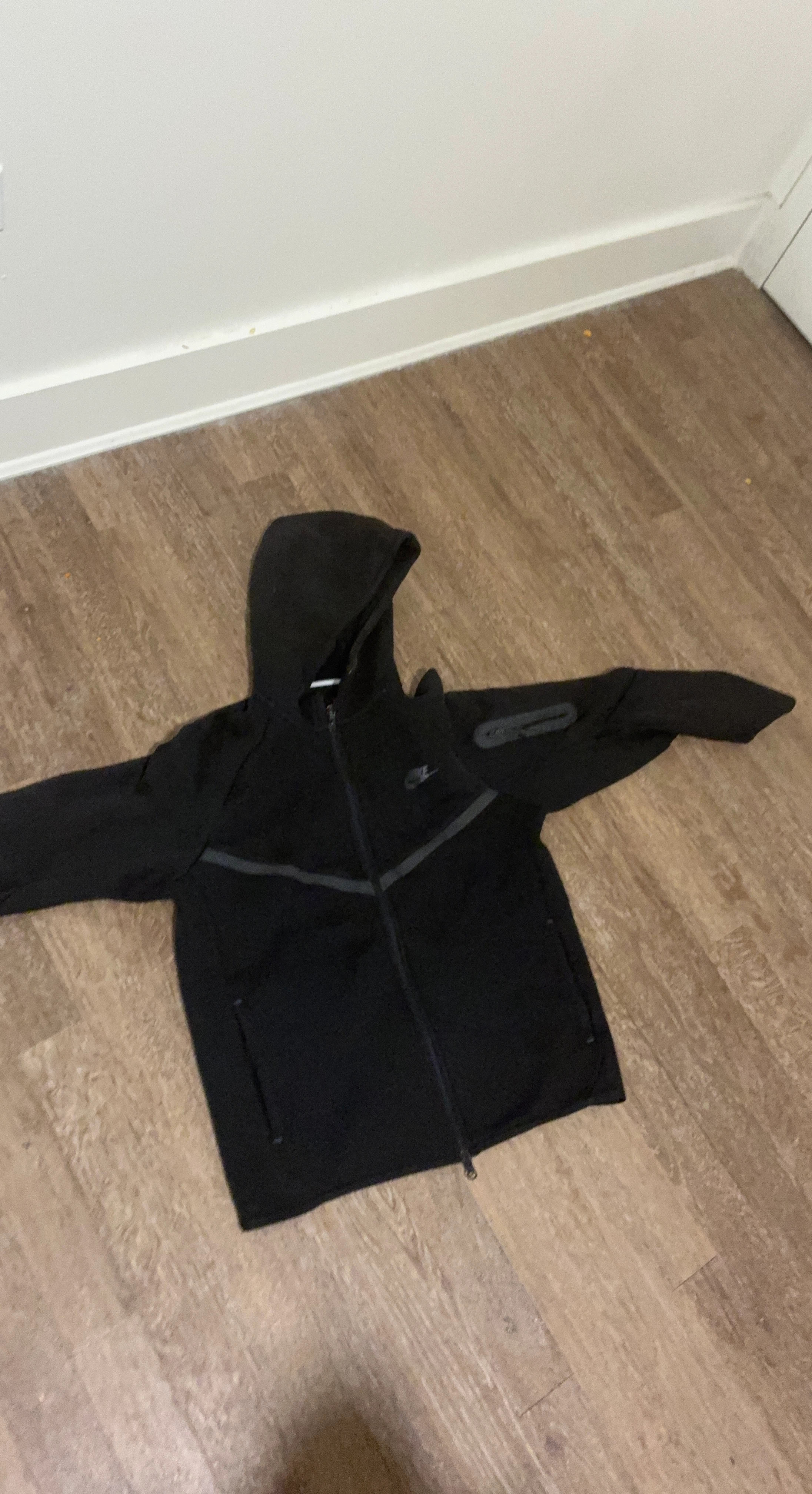 Black Nike Tech Fleece Full Zip Hoodie