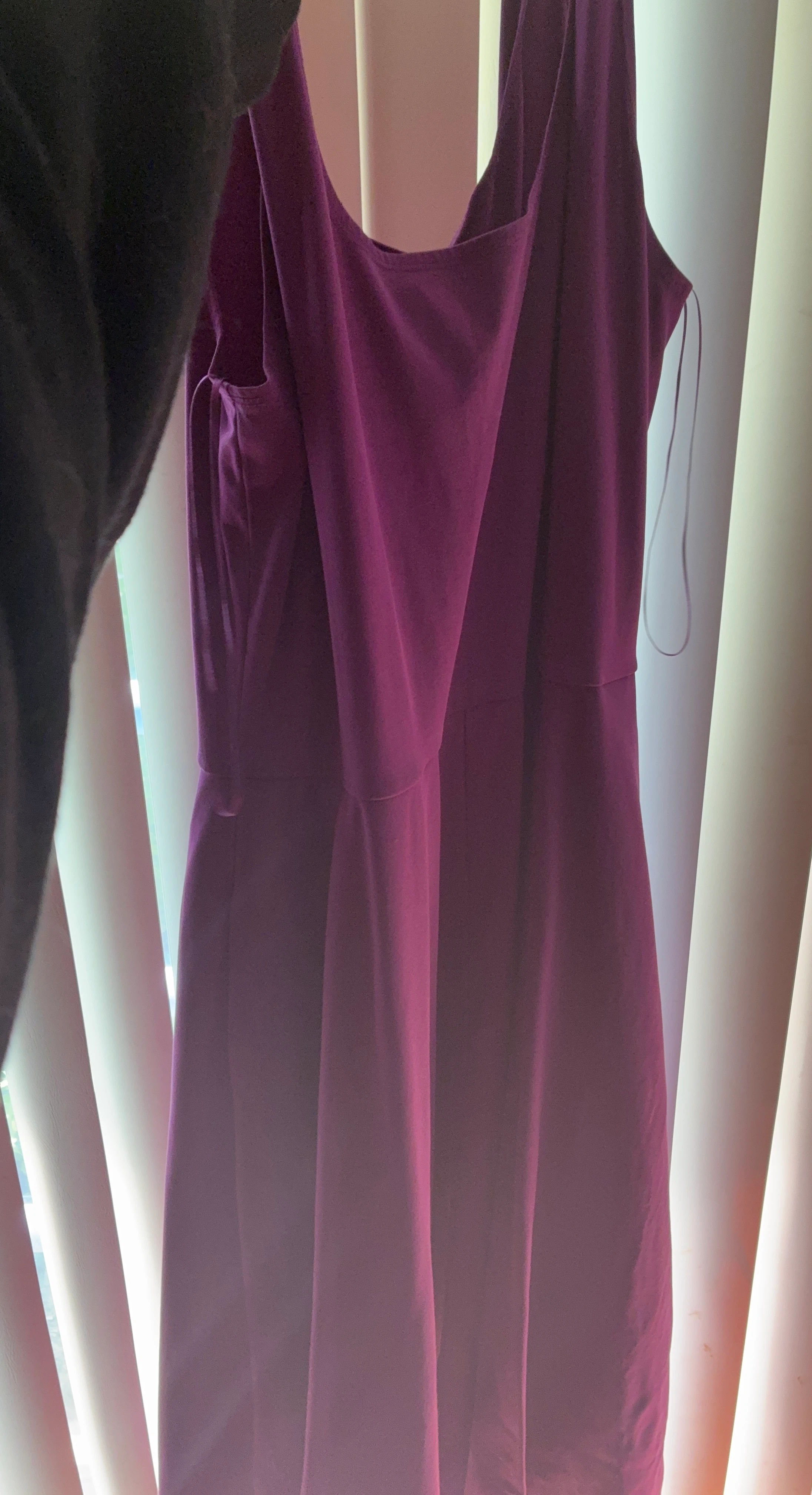 Women's Purple Sleeveless Fit and Flare Dress