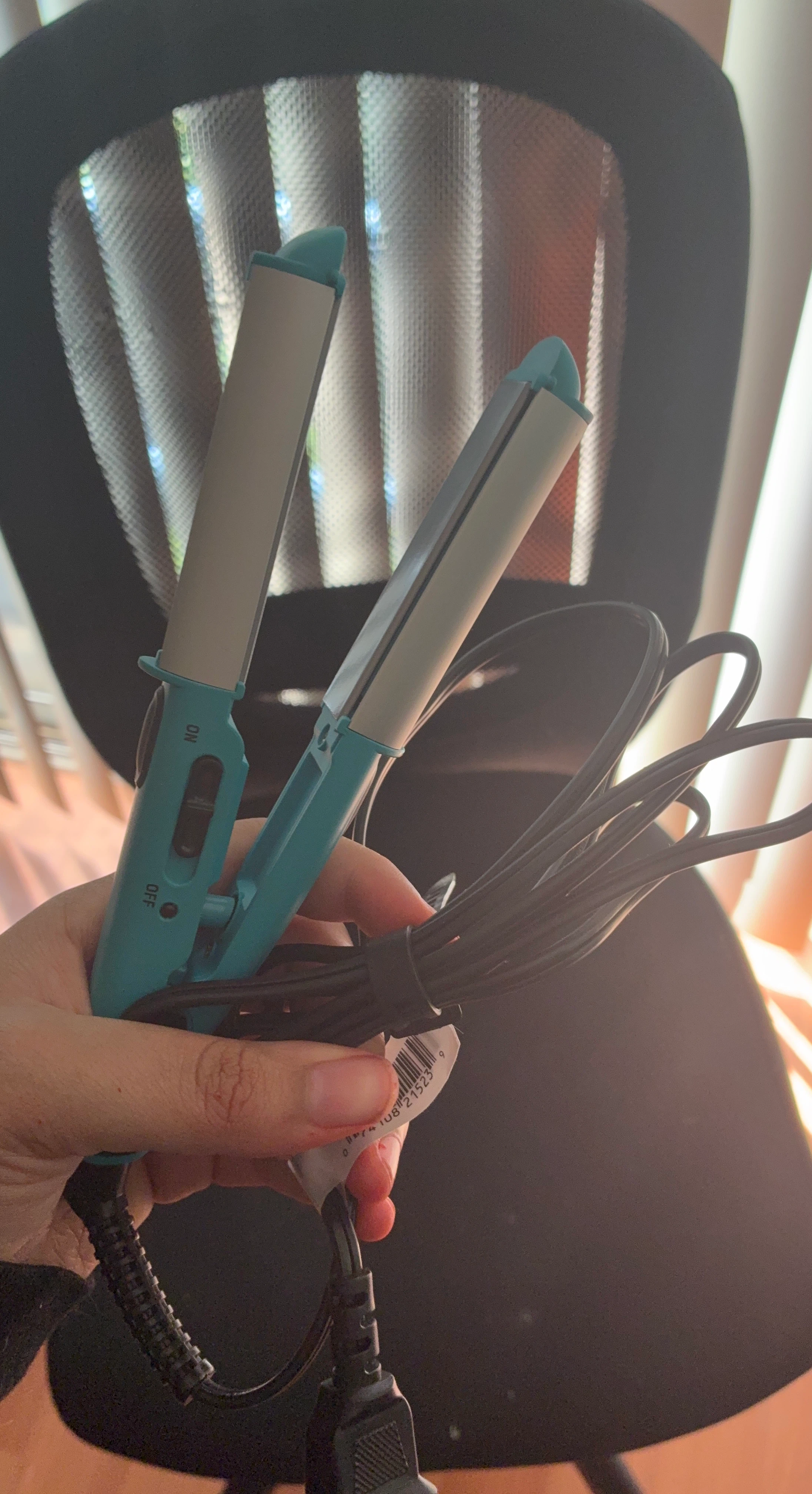 Aqua & White Hair Straightener