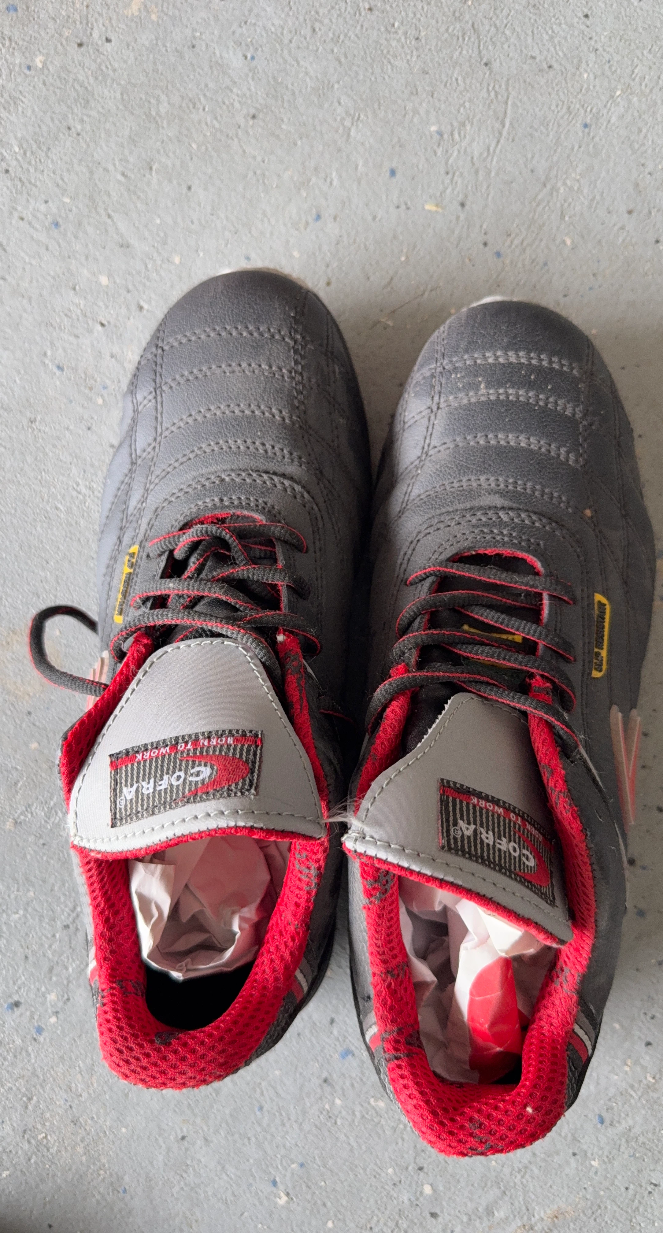 COFRA Grey & Red Safety Shoes - Brand New