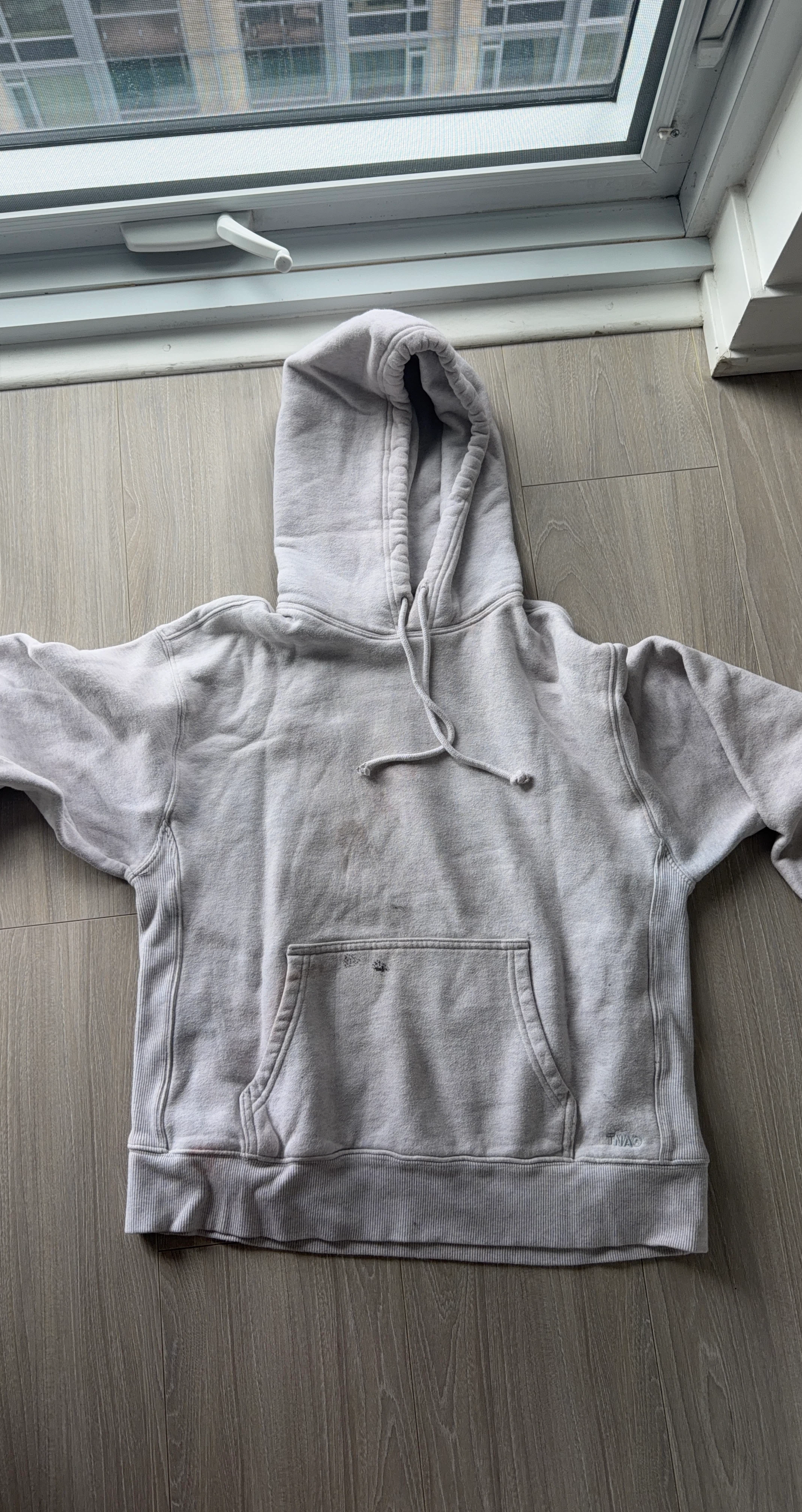 Aritzia TNA Cozy Fleece Boyfriend Hoodie (XS) – Heather Grey - photo 2