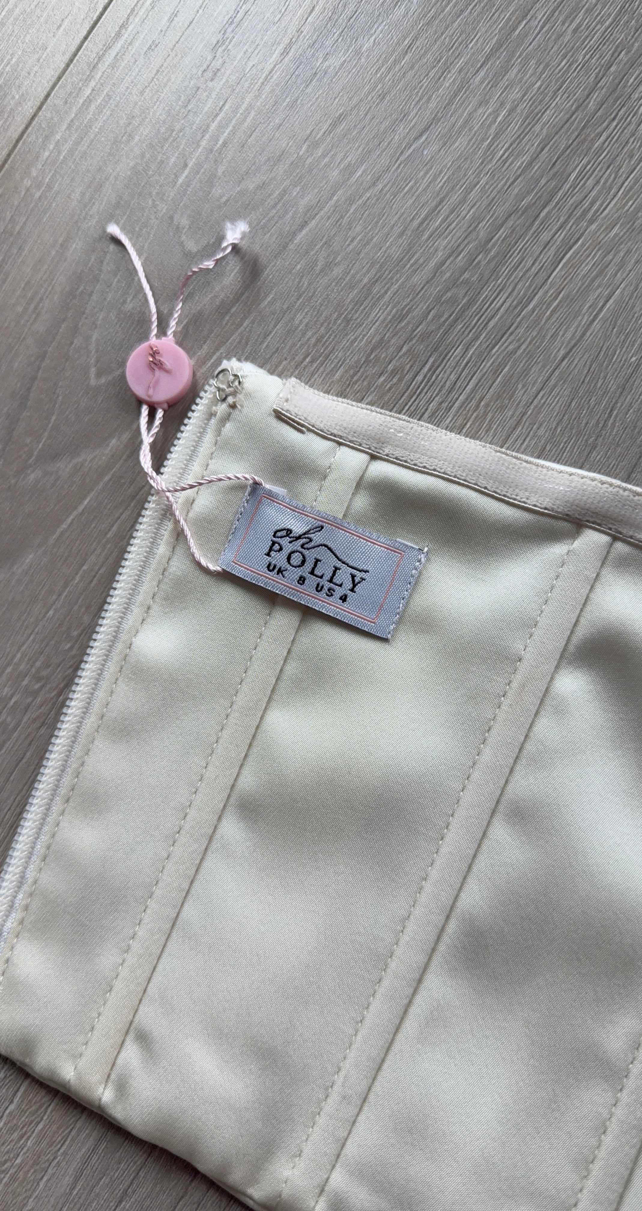 Oh Polly White Satin Corset Top (UK 8 / US 4) - photo 3