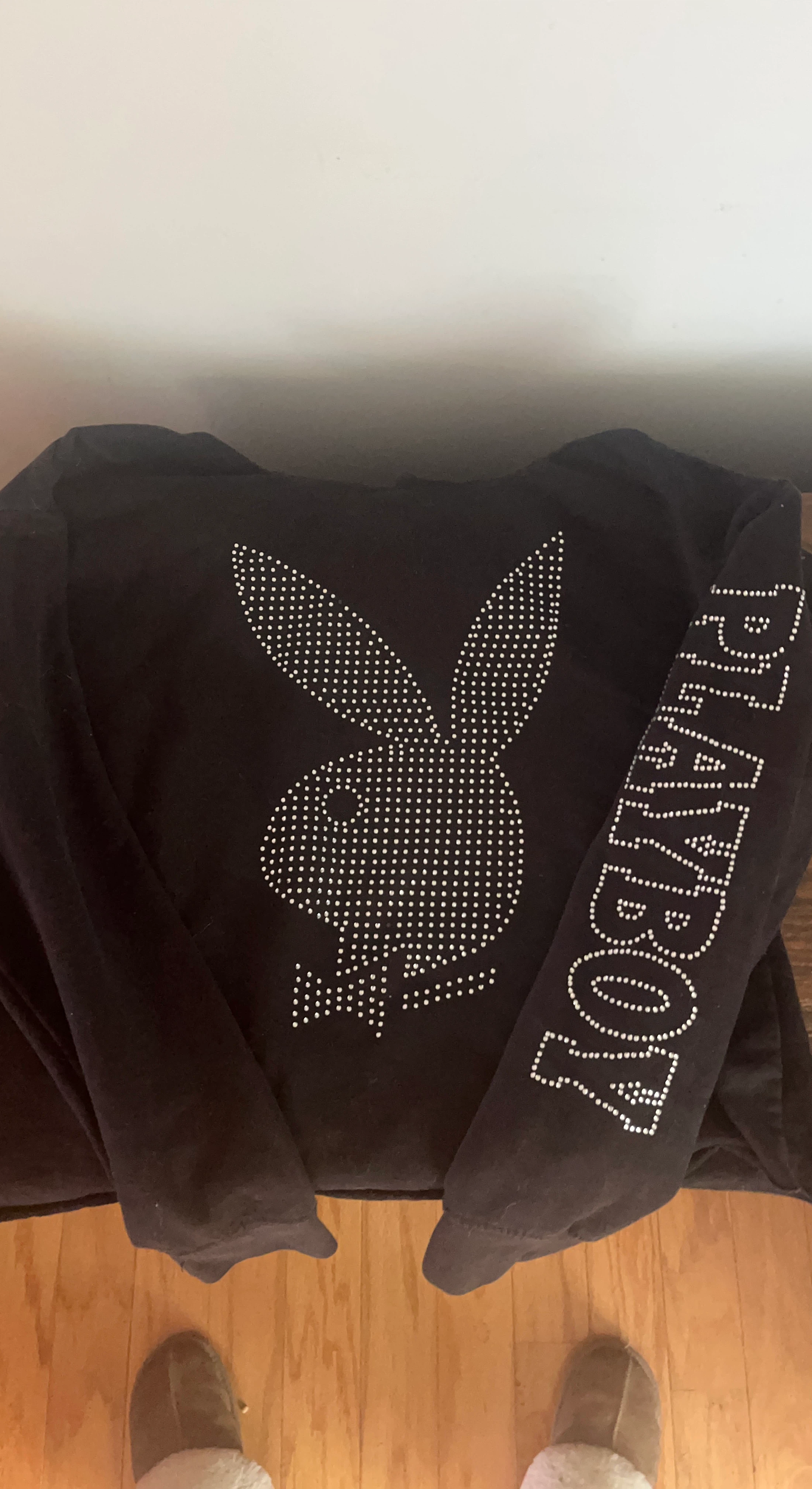 Playboy Rhinestone Bunny Hoodie