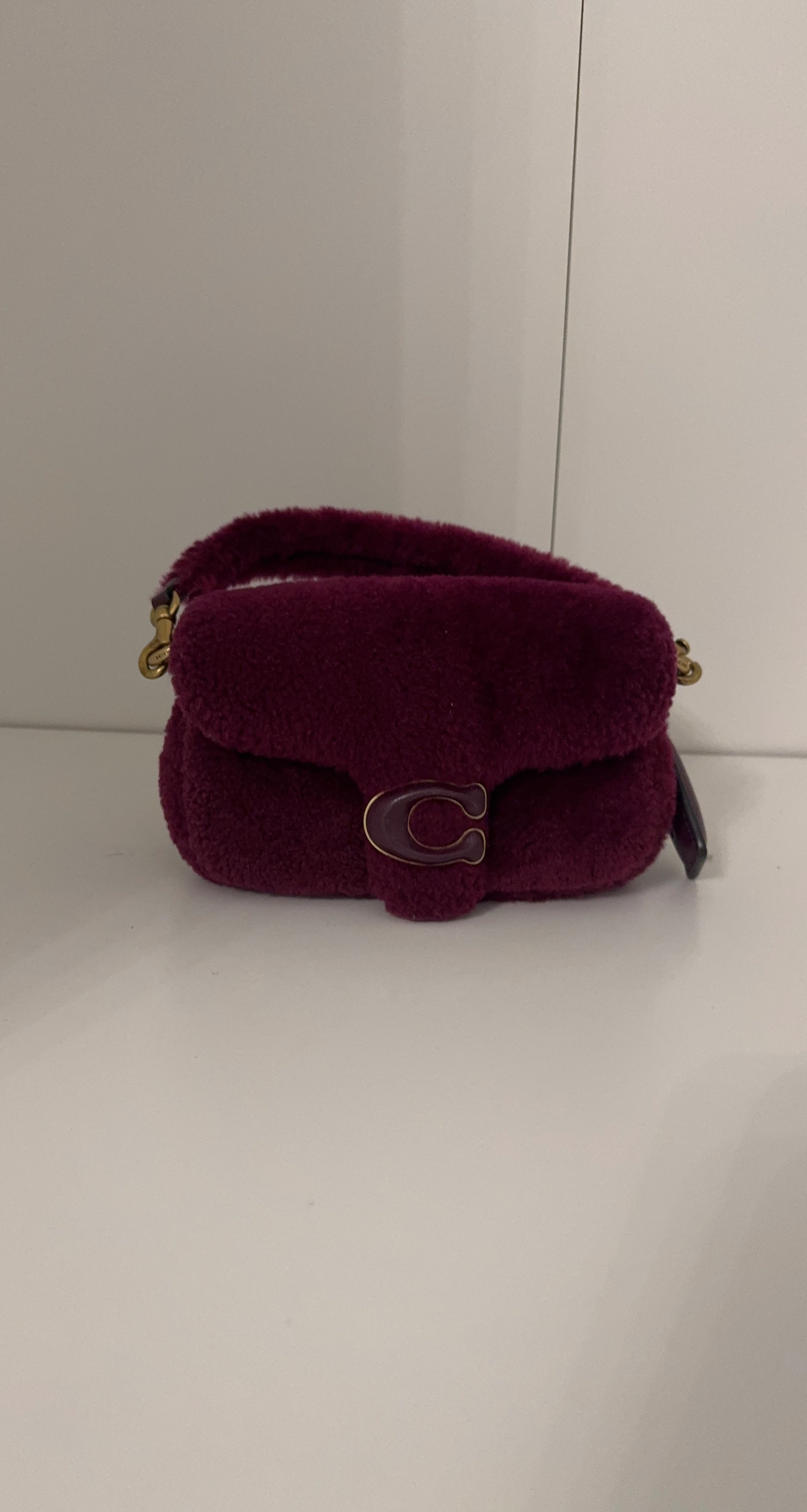 Coach Shearling Pillow Tabby Shoulder Bag