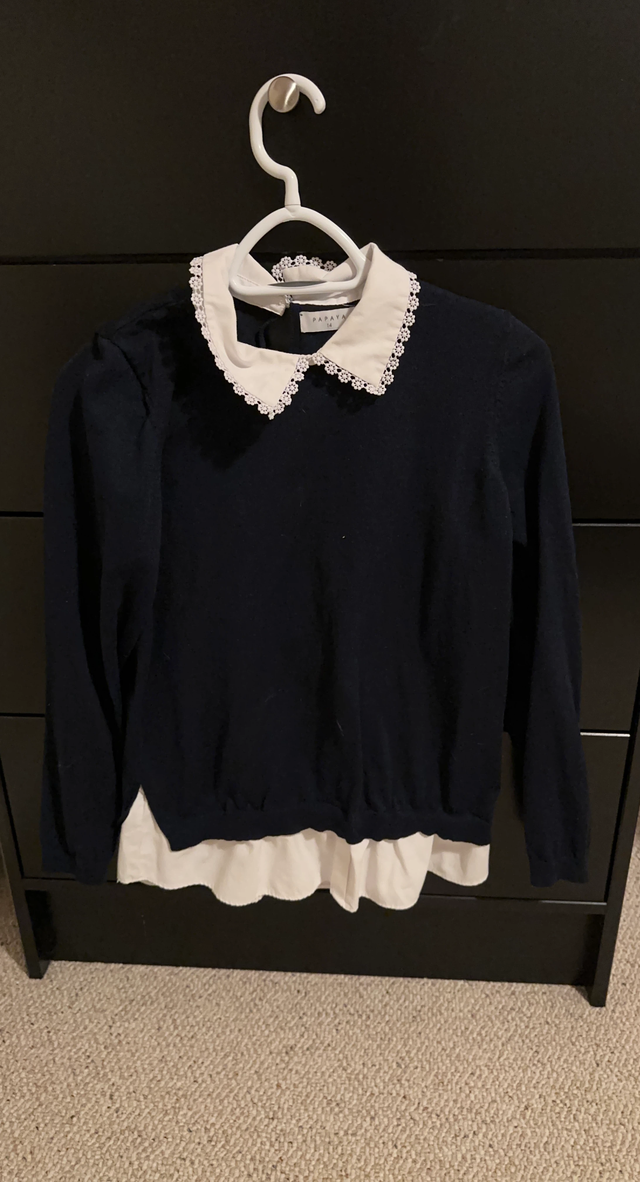 Layered sweater/ shirt look - photo 2