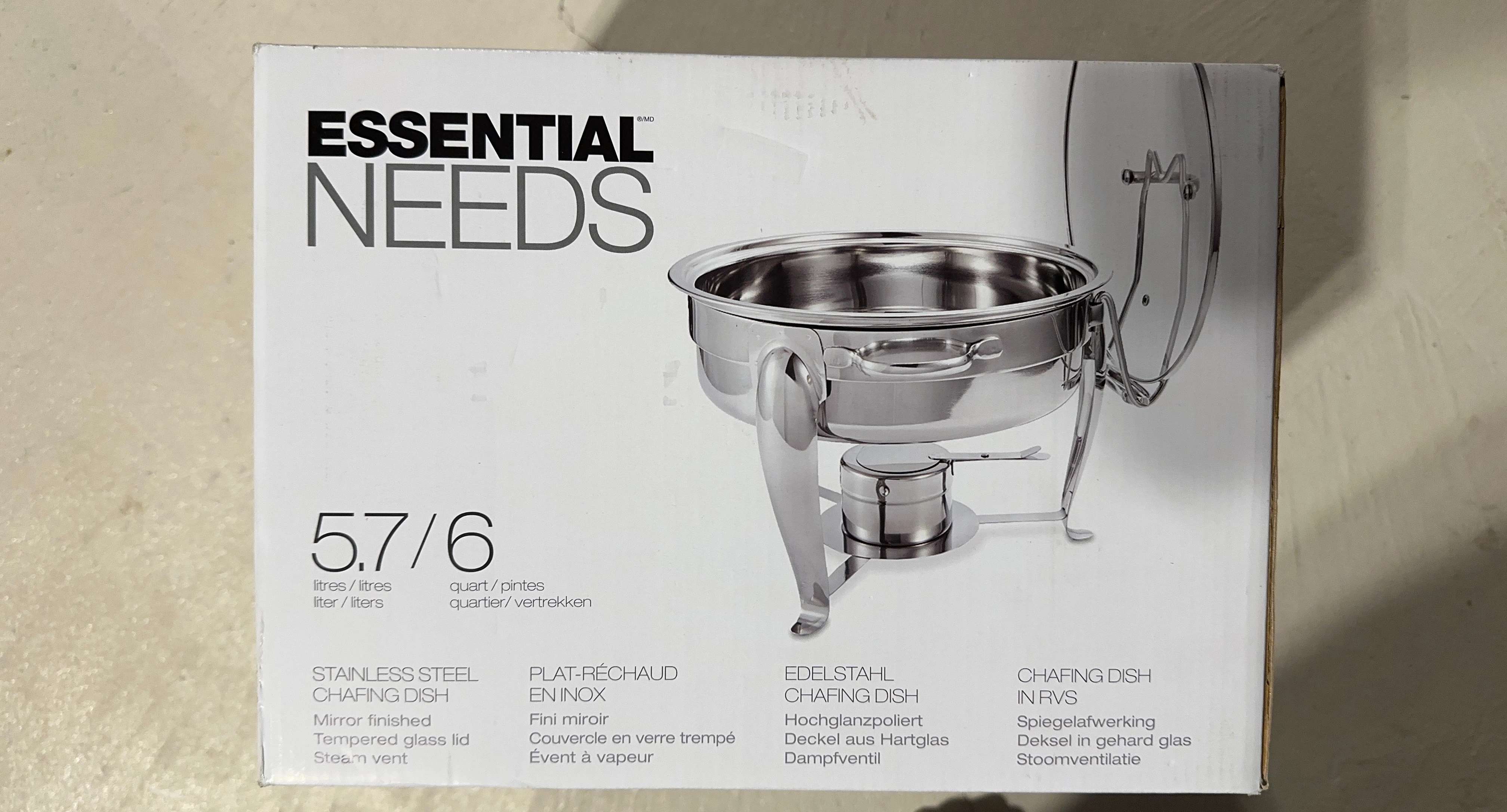 Essential Needs Stainless Steel Chafing Dish