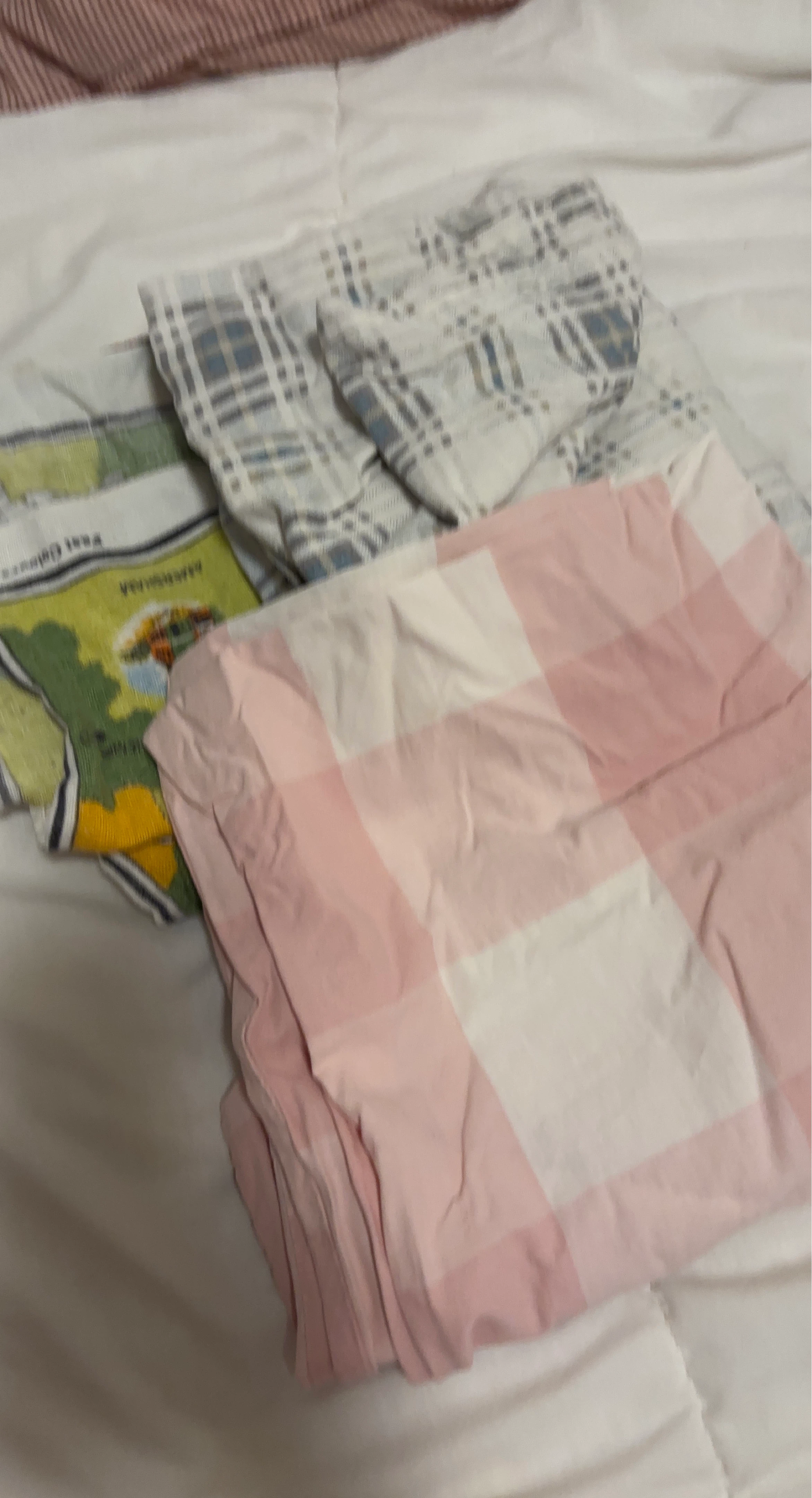 Pink and Blue Plaid Pillowcases