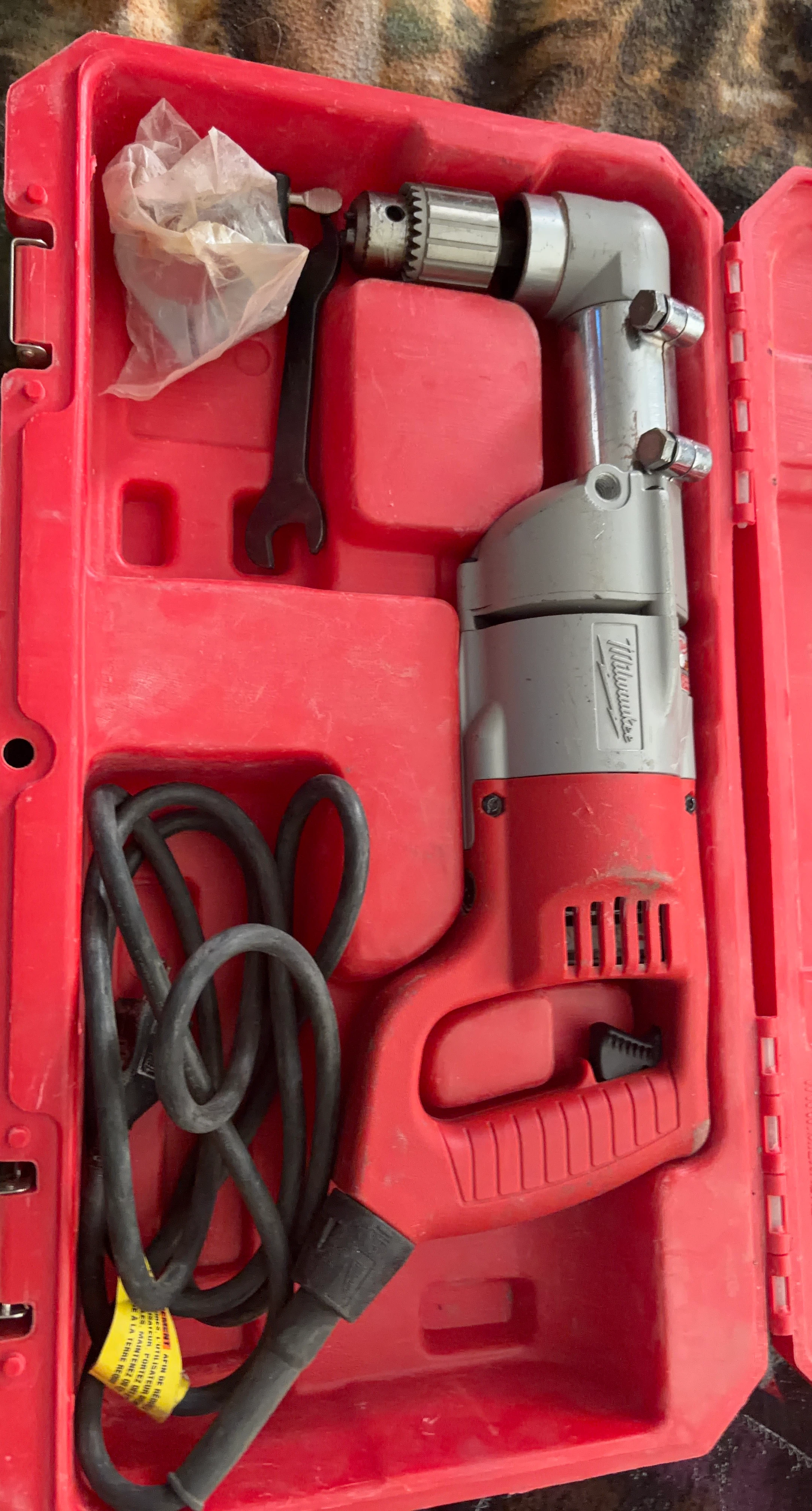 Milwaukee Right Angle Drill with Case