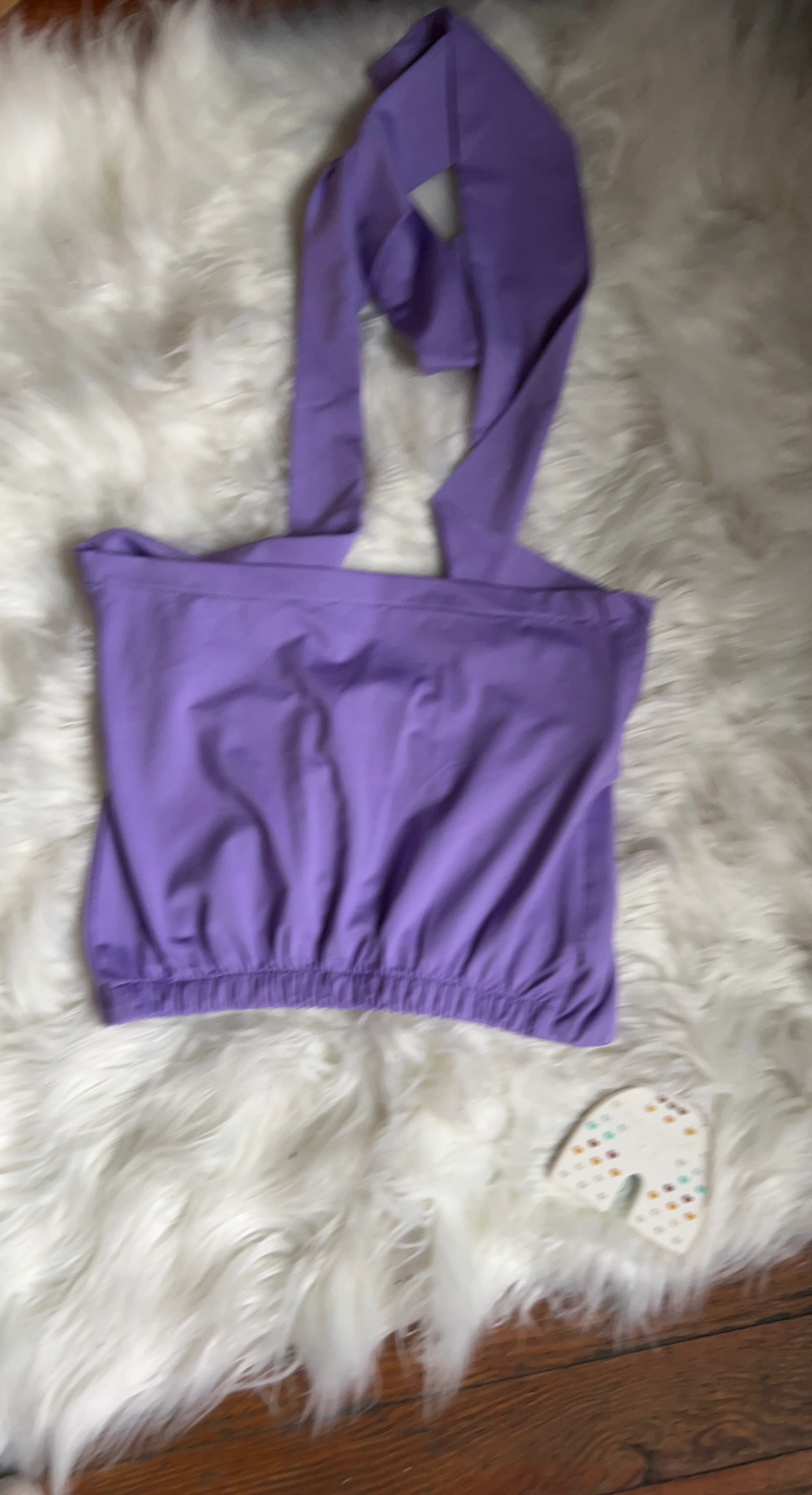 Purple Halter Neck Top