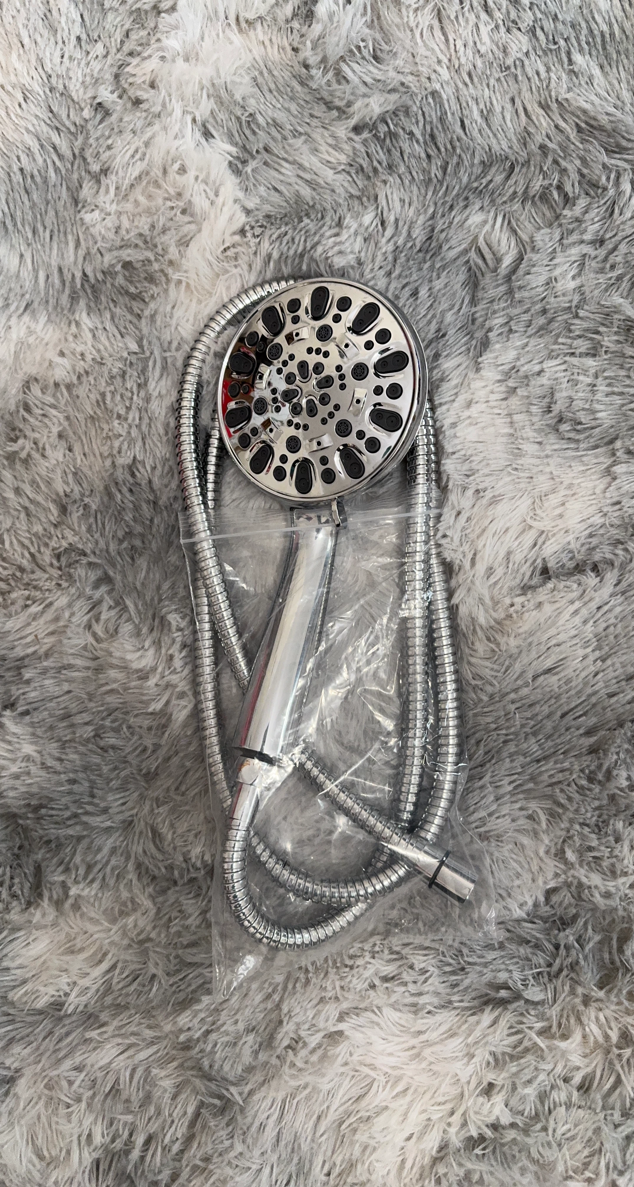 Chrome Handheld Shower Head with Hose